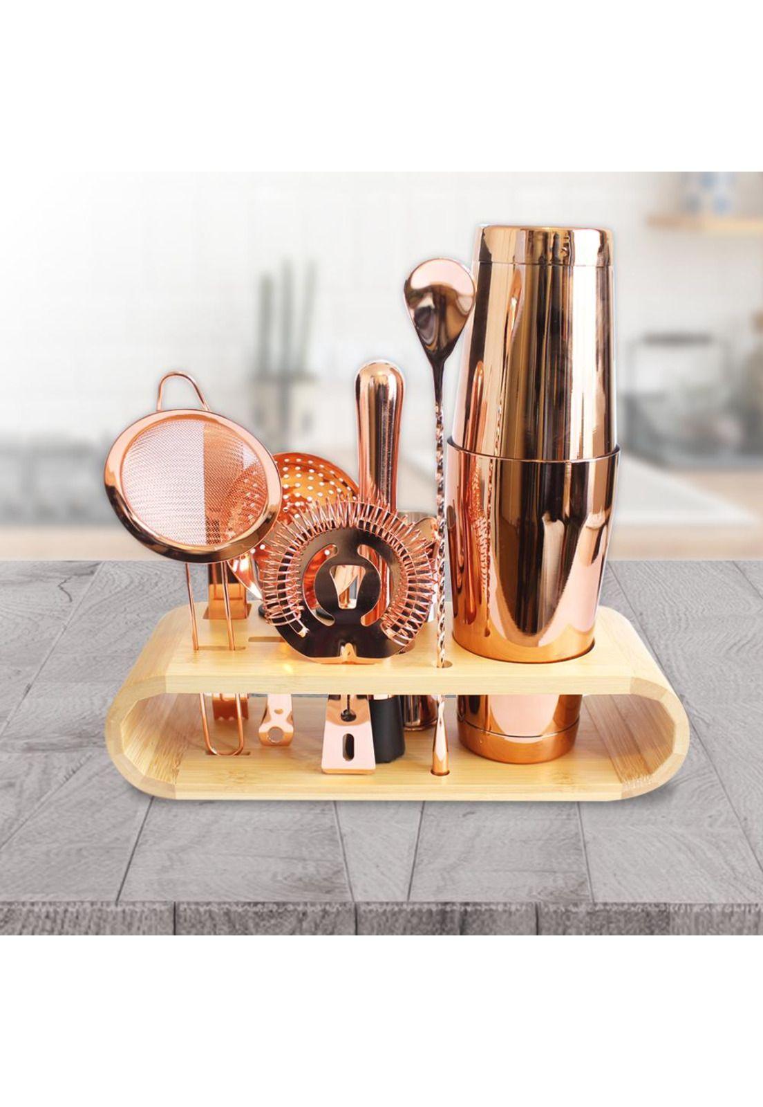 Set Bartender Juego Coctelera Cobre 10 piezas Moderna-4