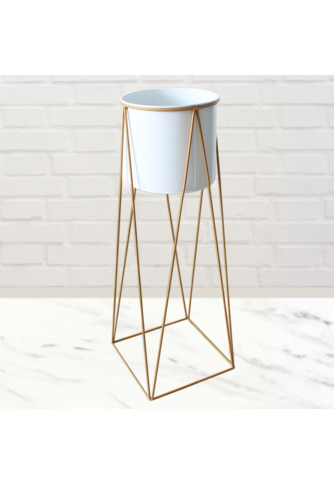 Maceta Macetero Pedestal Decorativo grande Blanco-2
