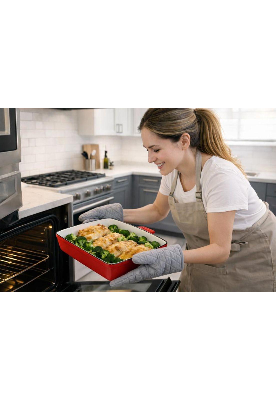 Juego de Ollas Hierro Fundido 8 piezas Apto Horno 500 °C-7