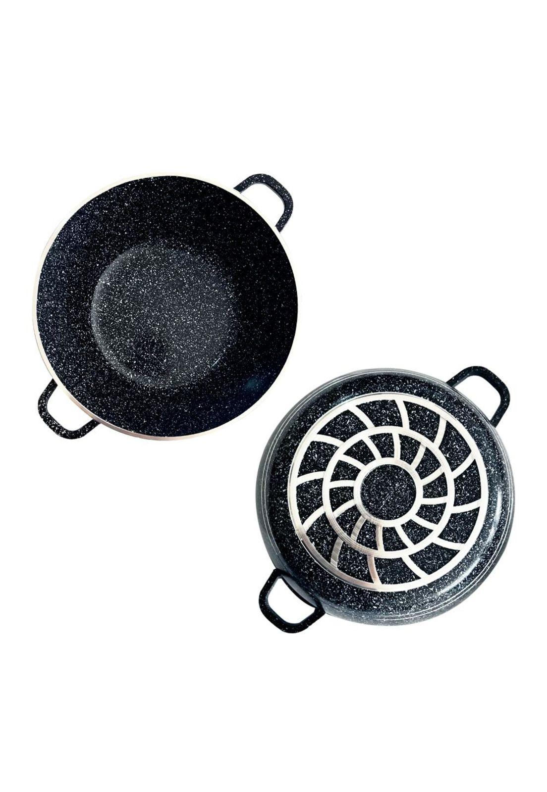 Juego de Ollas 12 Piezas Granito Royal Dessine color Negro-2