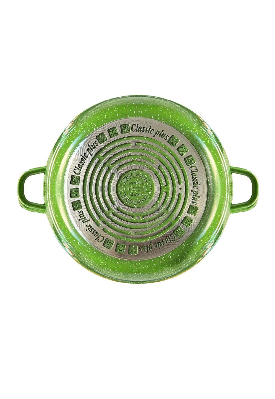 Juego de Ollas Granito 23 piezas Bateria de Cocina Verde-3