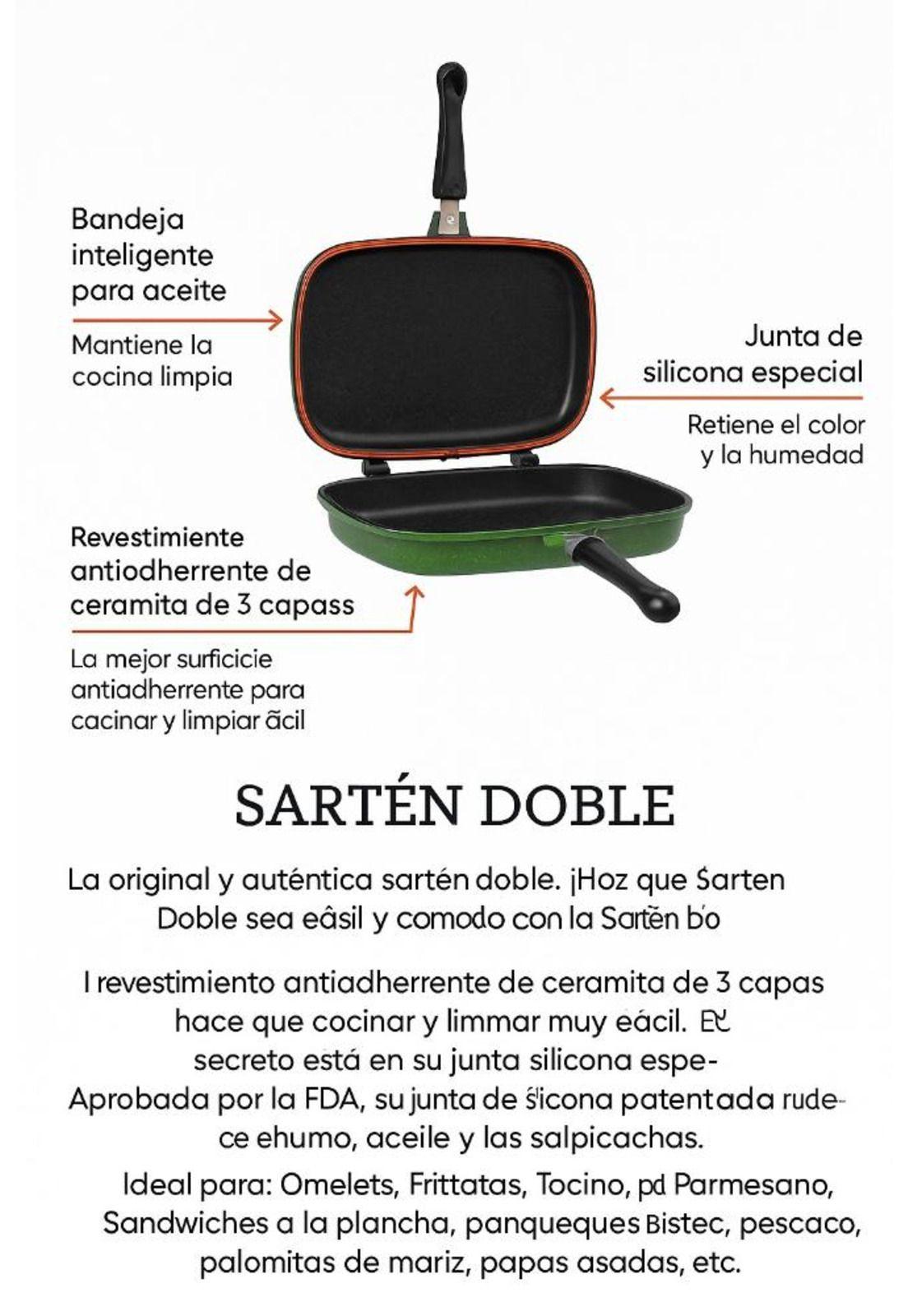 Juego de Ollas Granito 23 piezas Bateria de Cocina Verde-5