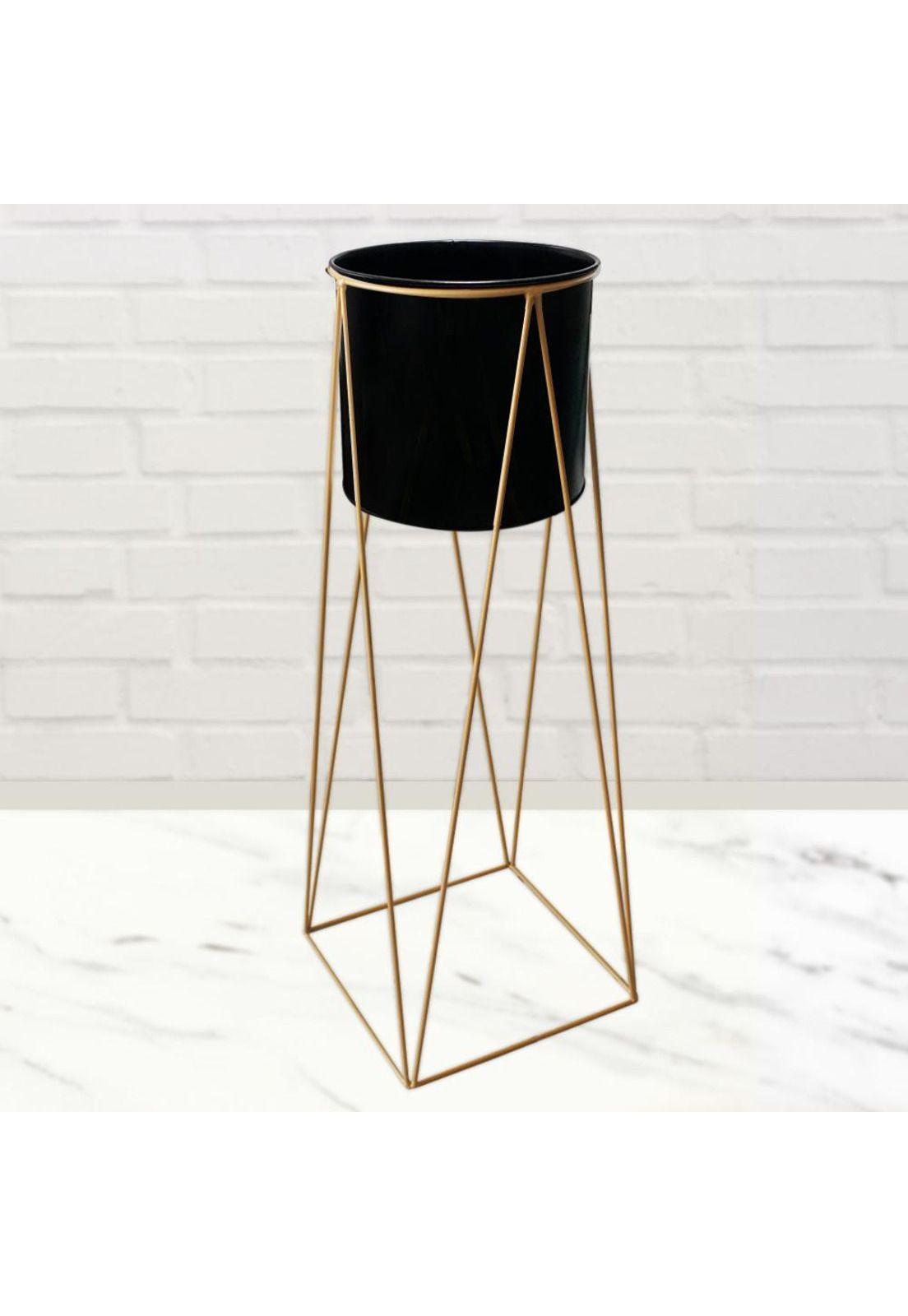 Maceta Macetero Pedestal Decorativo grande Negro-2