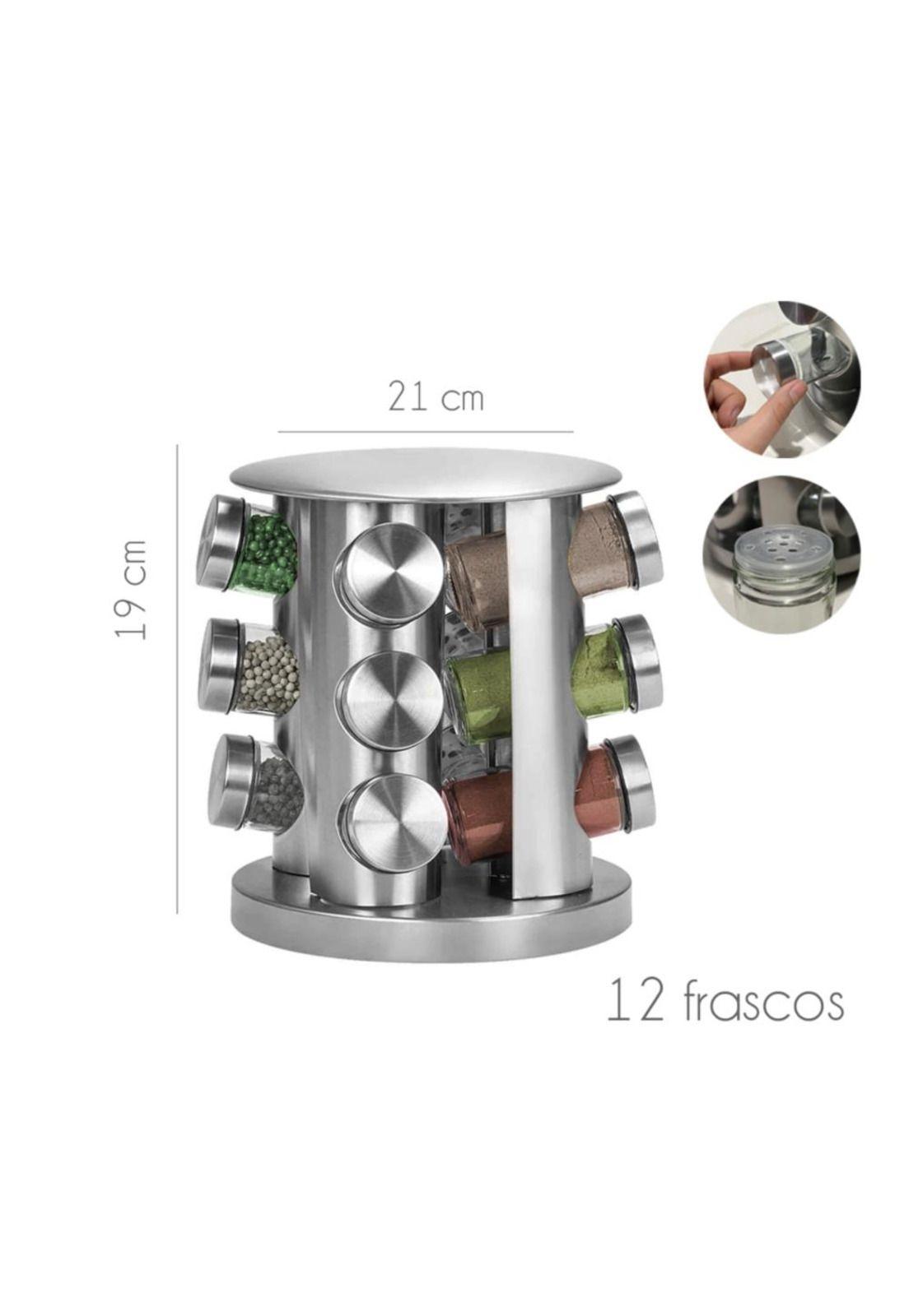 Especiero Condimentero 12 piezas Giratorio-1