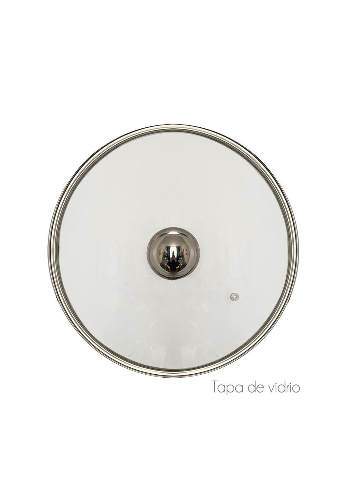 Batería de Cocina 10 Piezas Altas Granito Antiadherente Marron-3