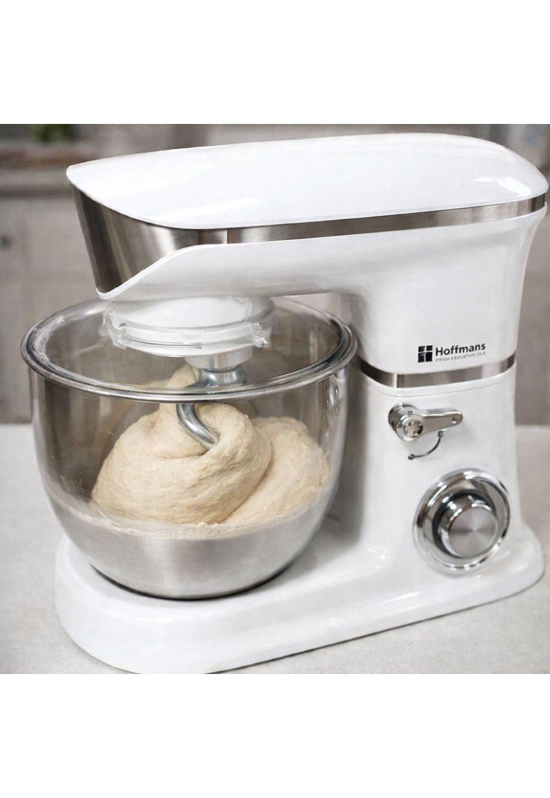 Batidora Amasadora Planetaria 1200W 6 Litros Pedestal Blanca-2