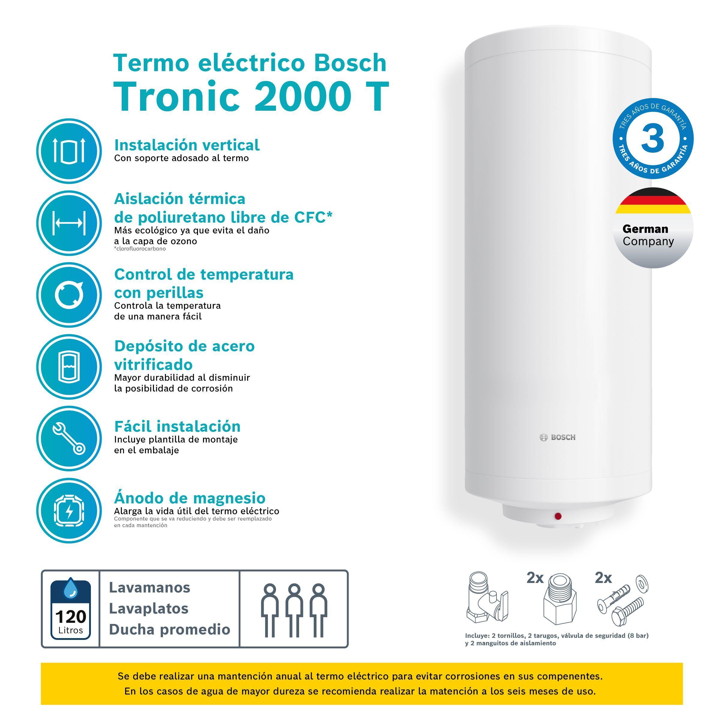 Termo eléctrico 120 litros TR2000T-2