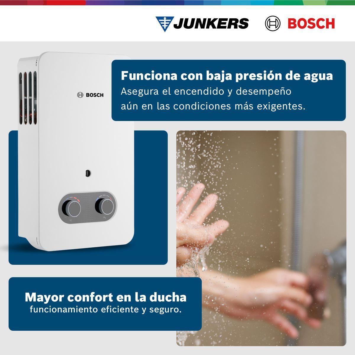 Calefón ionizado 5 litros gas licuado Junkers Bosch Therm 1500-2