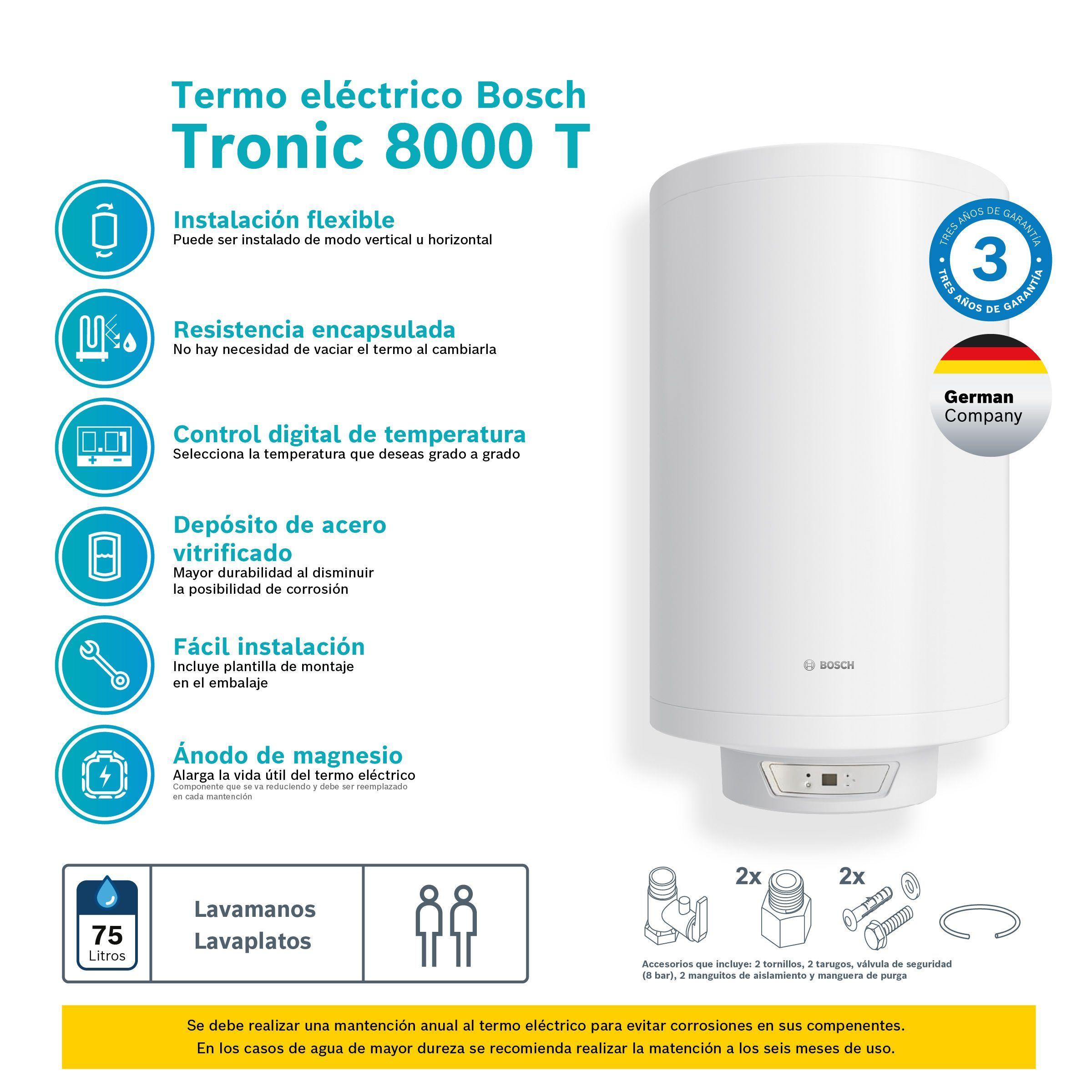 Termo eléctrico 75 litros TR8000T-3