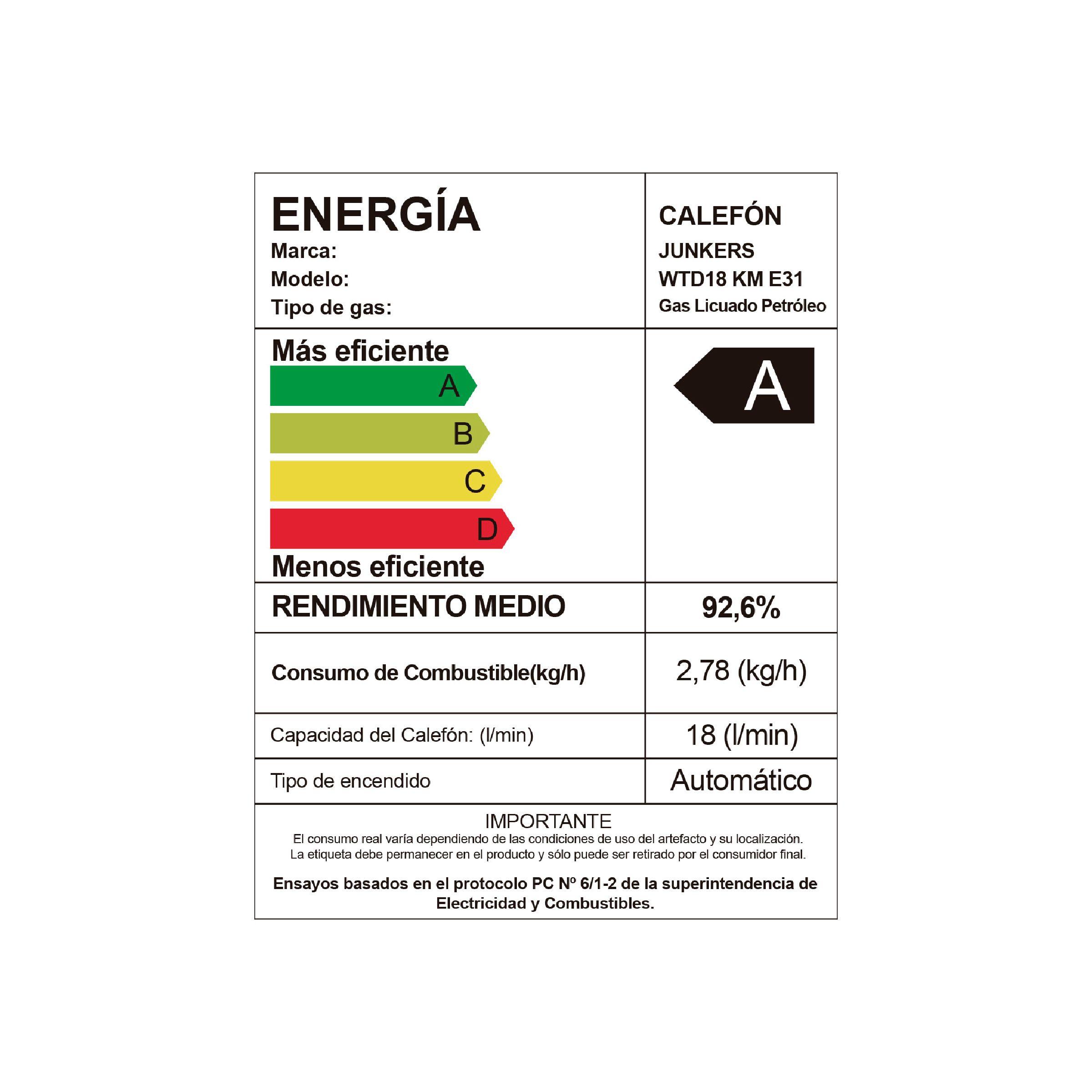 Calefón tiro forzado 18 litros gas licuado HydroWind-Plus-5