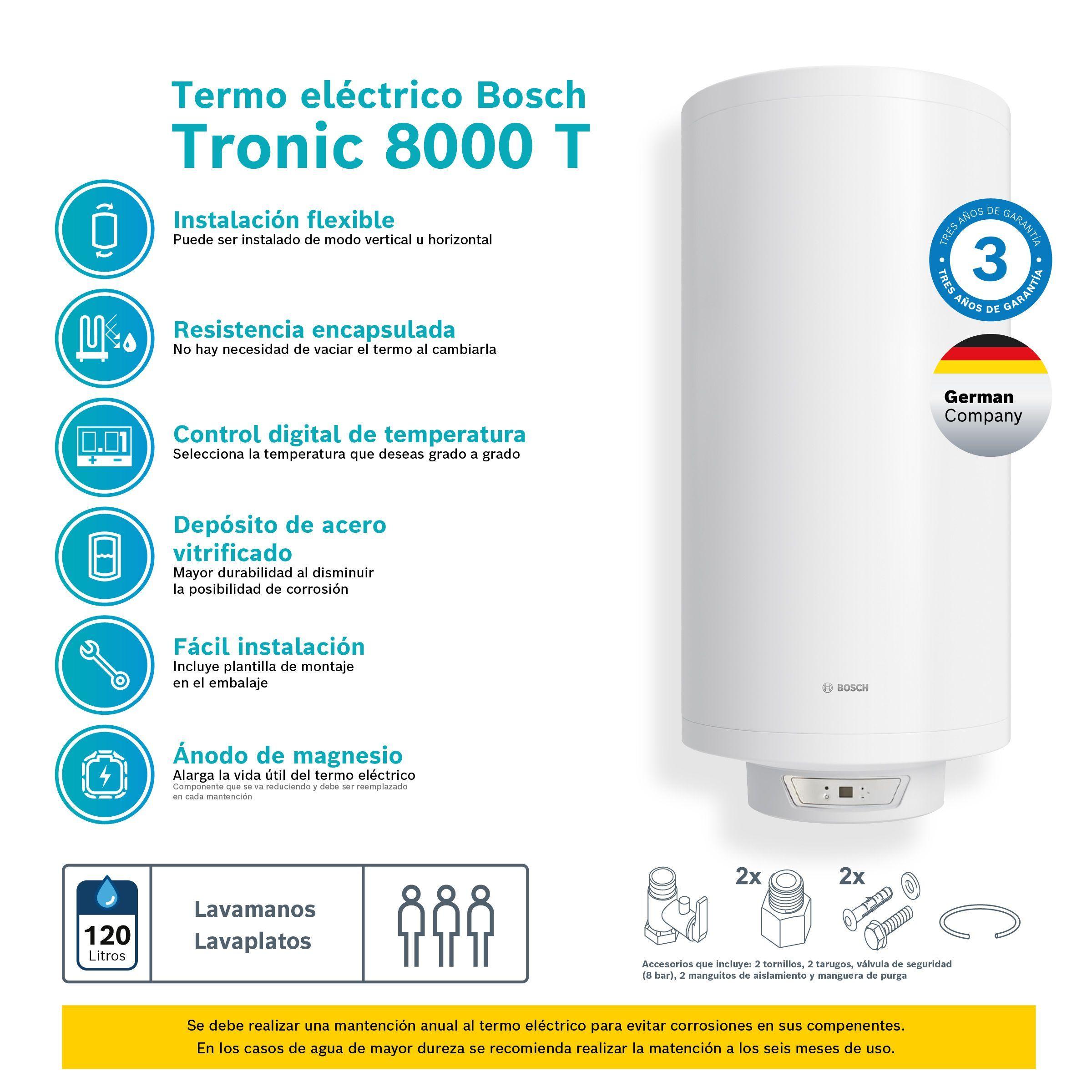 Termo eléctrico 120 litros TR8000T-2