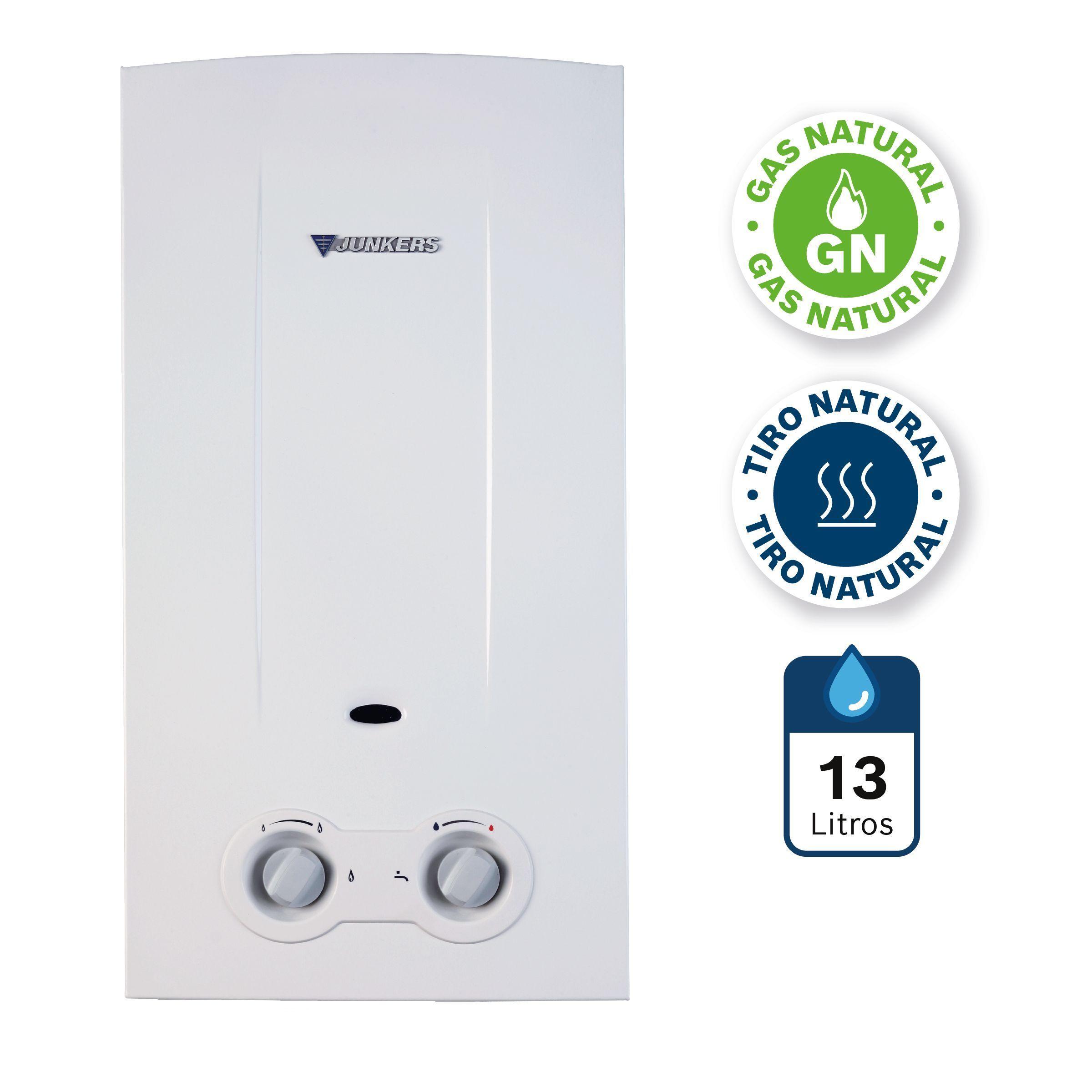 Calefont 13 Litros Gas Natural Tiro Natural Junkers Bosch Therm 2200-1