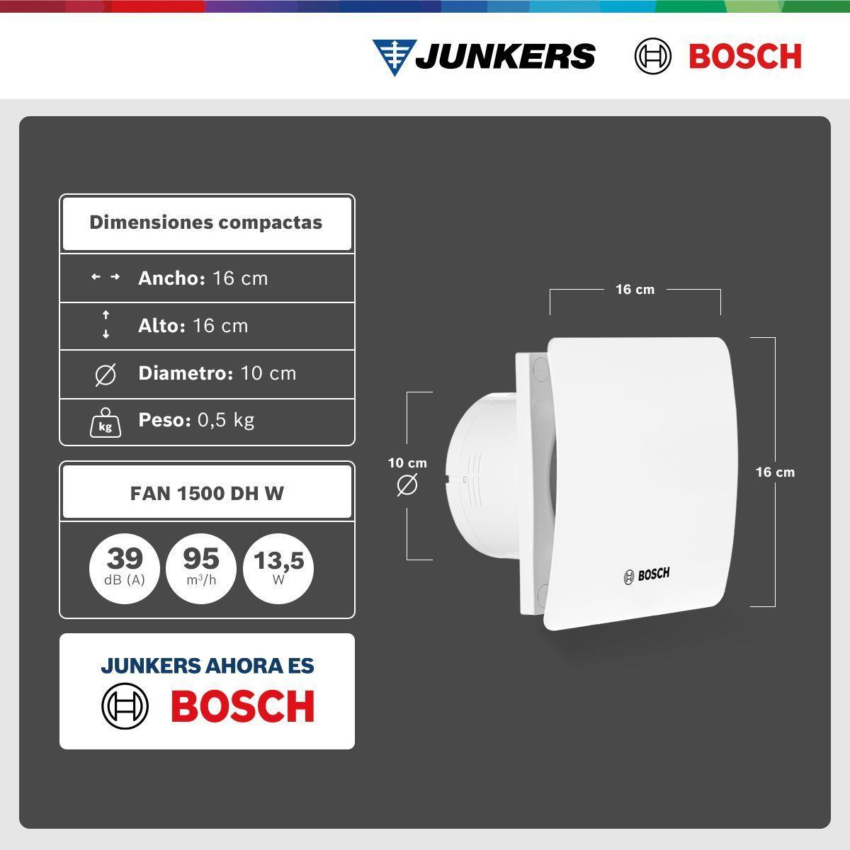 Extractor de aire Bosch FAN 1500 DH W-5