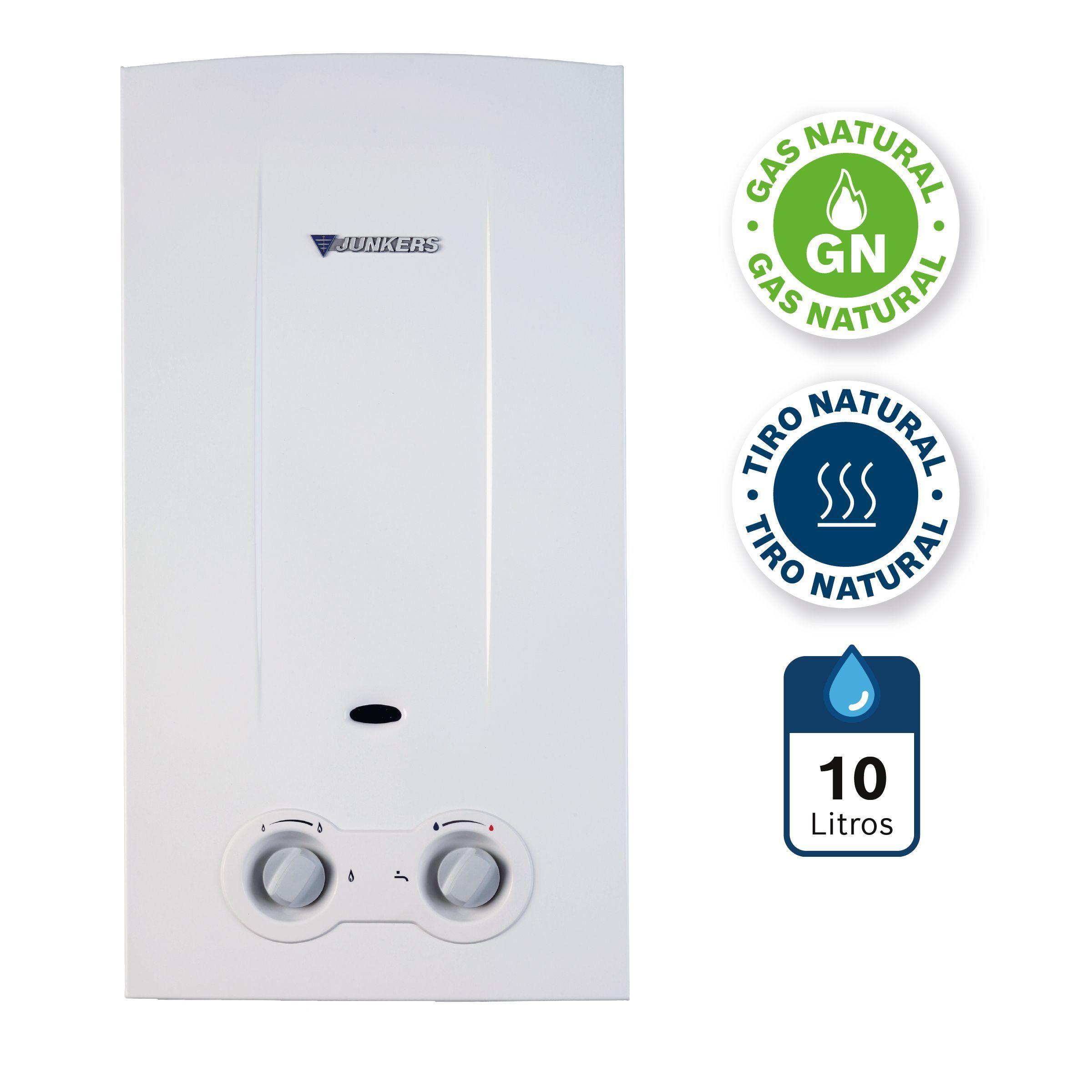 Calefont 10 Litros Gas Natural Tiro Natural Junkers Bosch Therm 2200-1