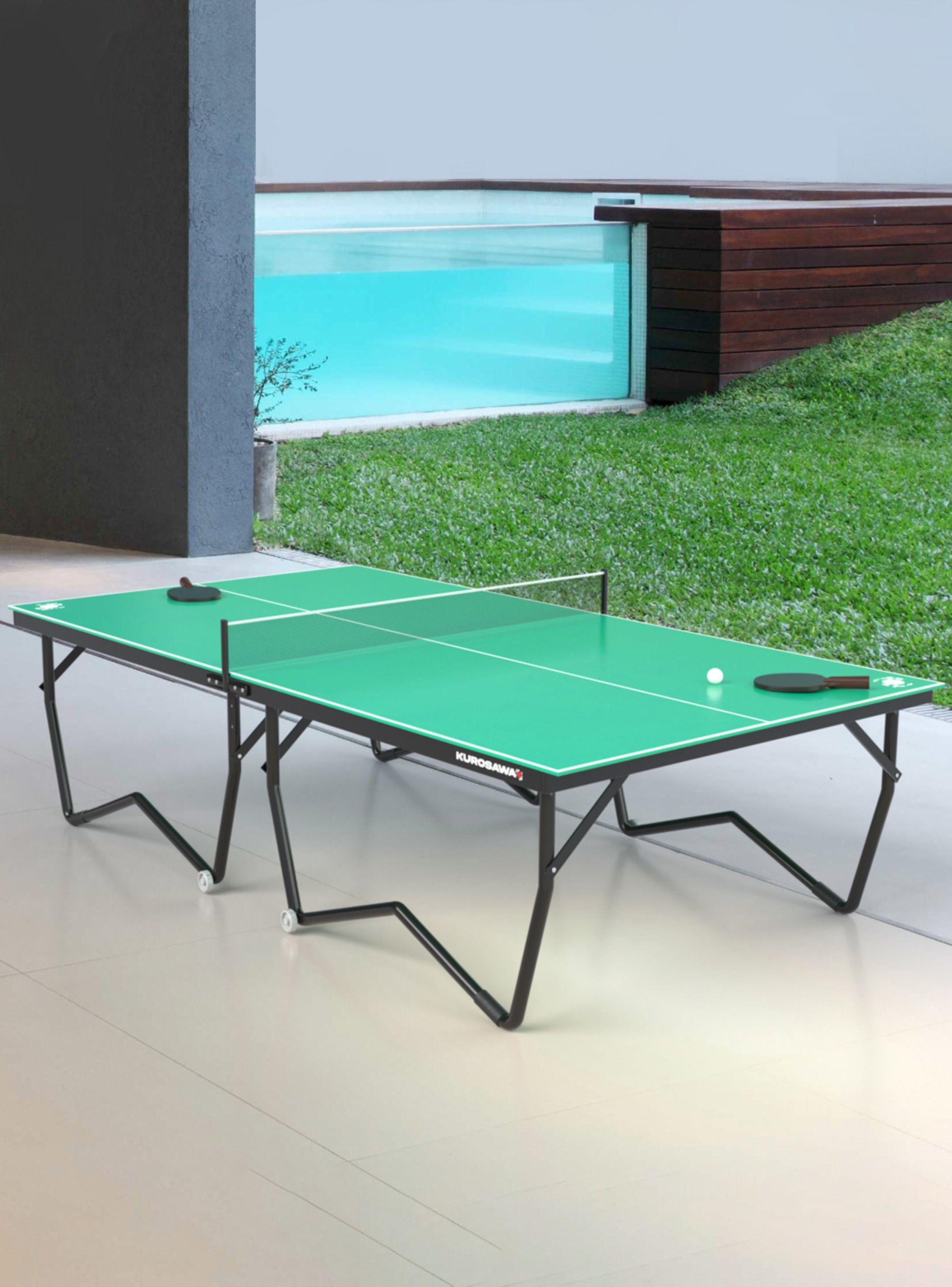 Mesa De Ping Pong Plegable Kurosawa Asagi Verde-4