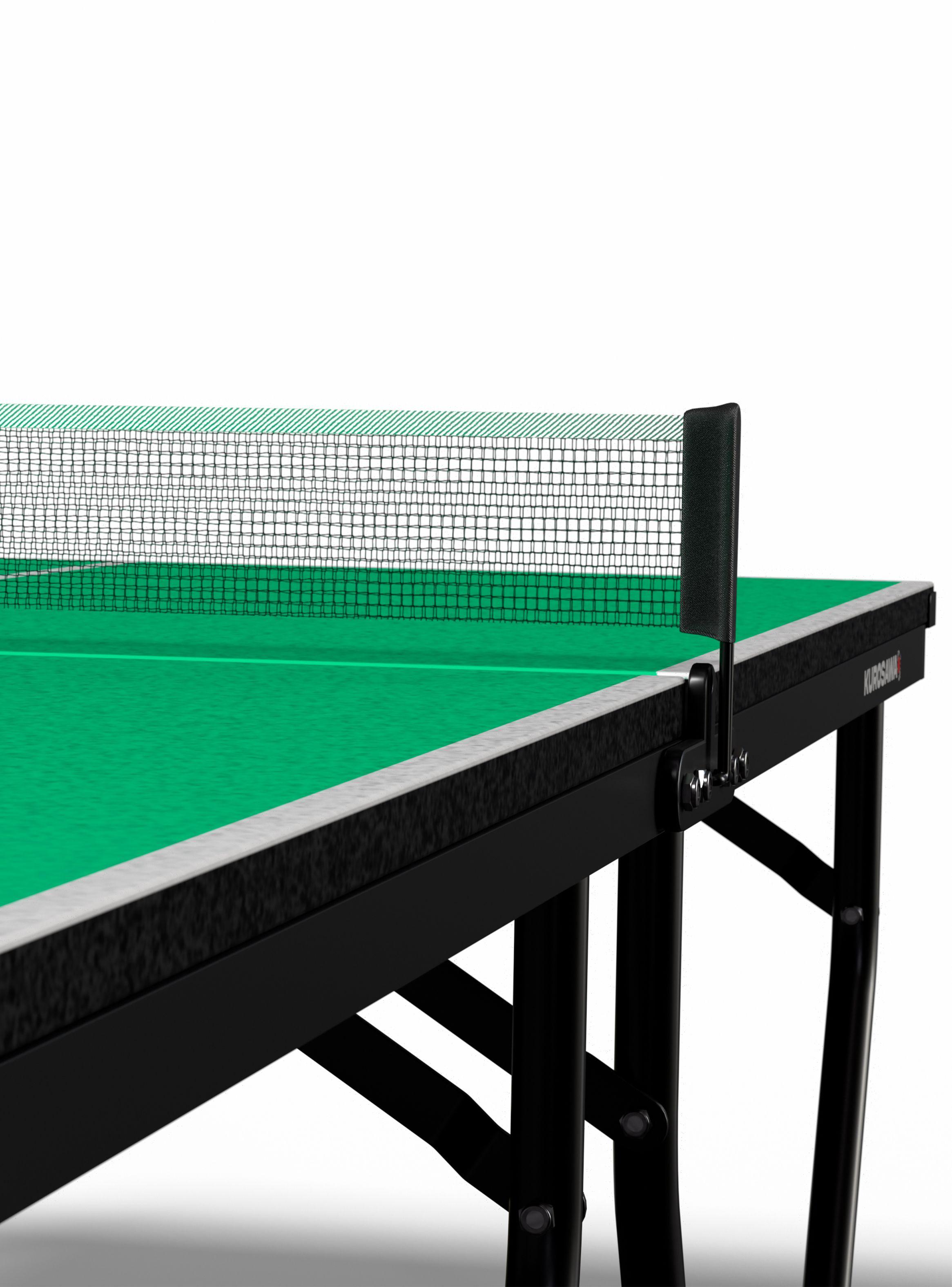 Mesa De Ping Pong Plegable Kurosawa Asagi Verde-5