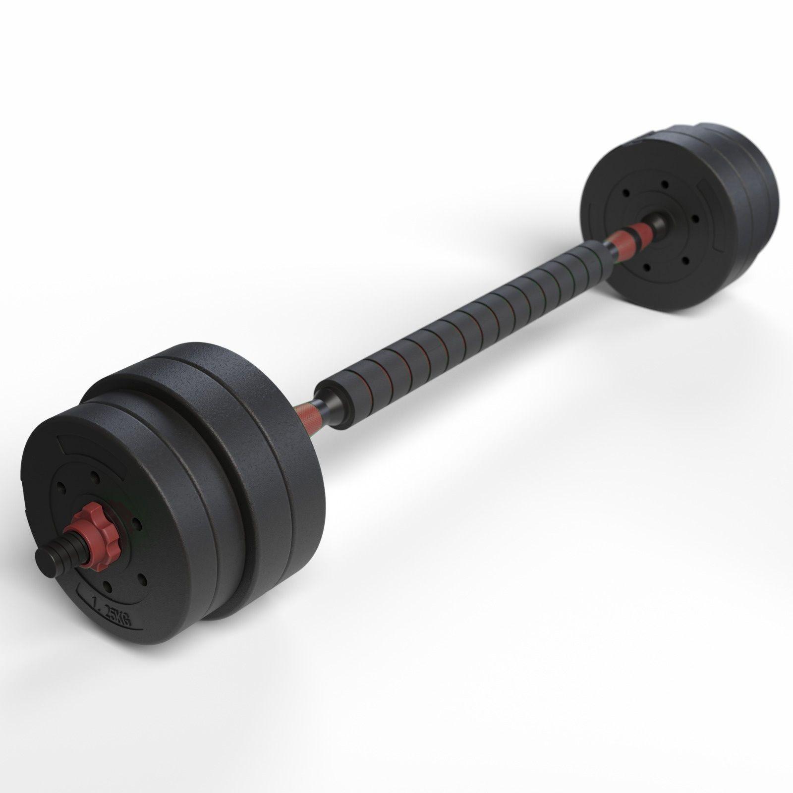 Set Mancuernas 2 en 1 Fitmax 40 Kg PVC Rojo-4