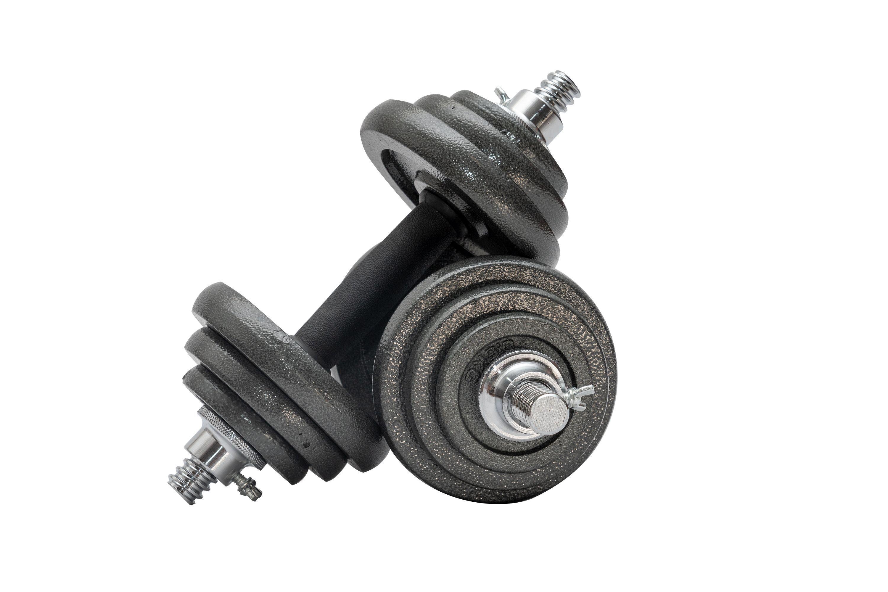 SET MANCUERNA HIERRO  30 Kg AJUSTABLE-1