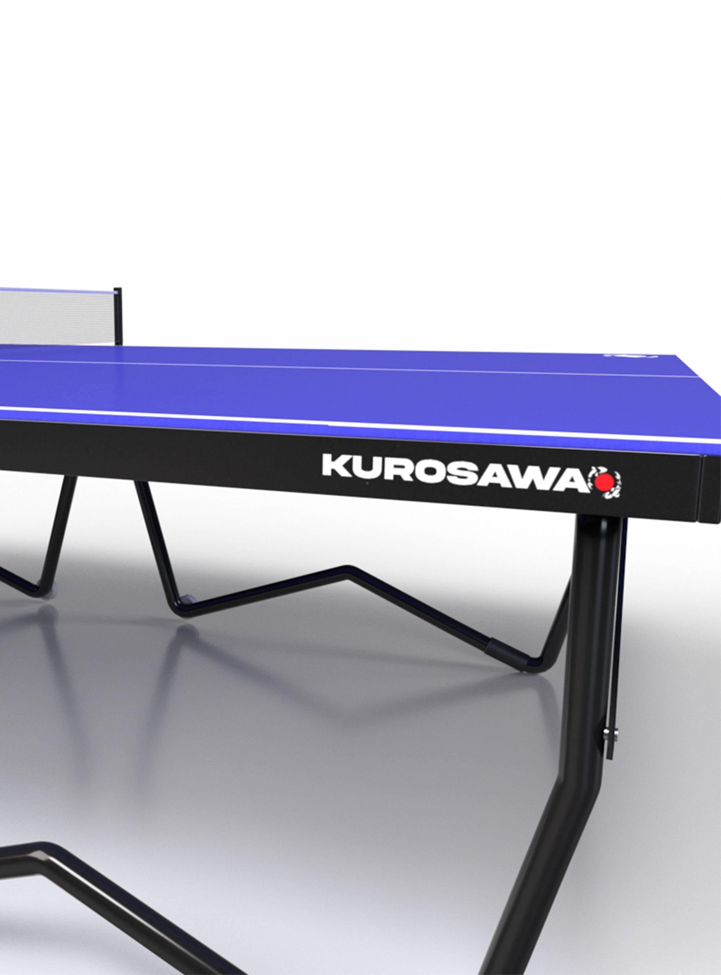 Mesa De Ping Pong Plegable Kurosawa Asagi Azul-1