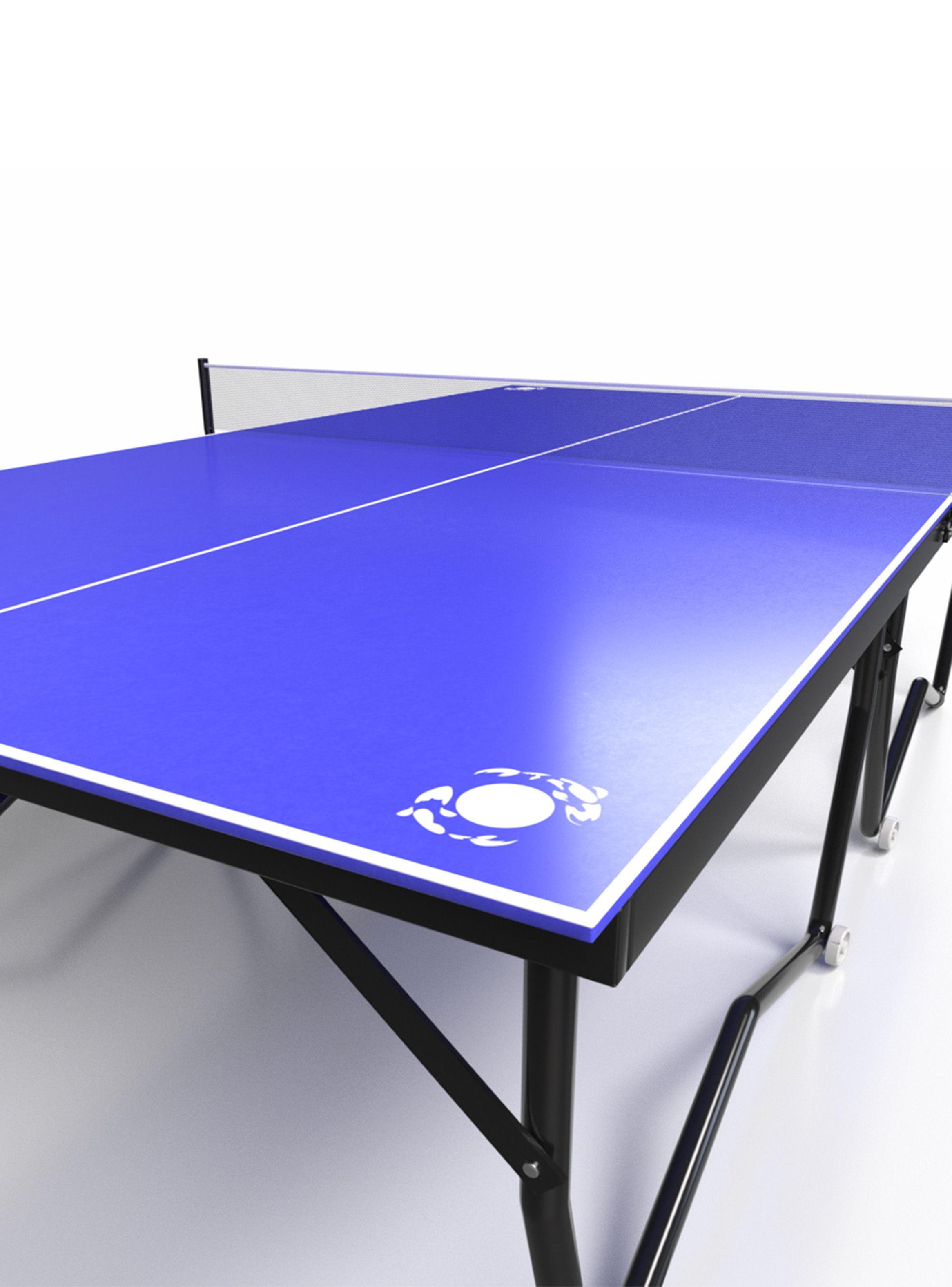 Mesa De Ping Pong Plegable Kurosawa Asagi Azul-3