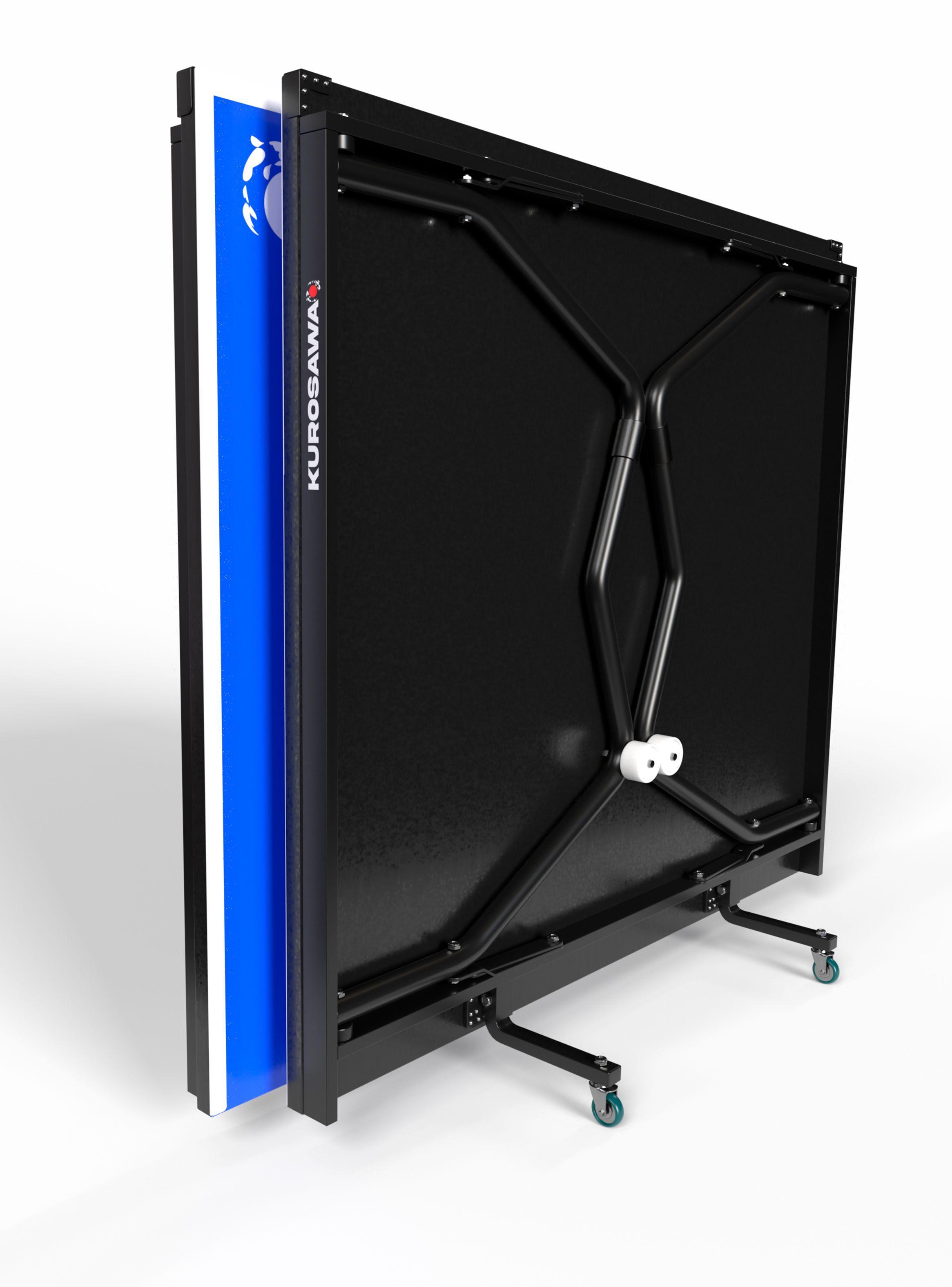 Mesa De Ping Pong Plegable Kurosawa Asagi Azul-6