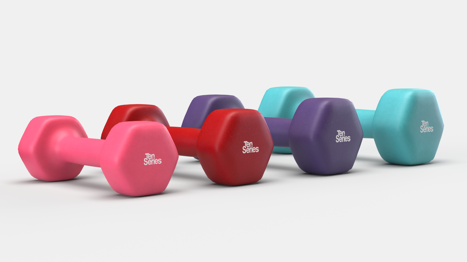Par Mancuernas Neoprene 2 Kg Ten Series-4
