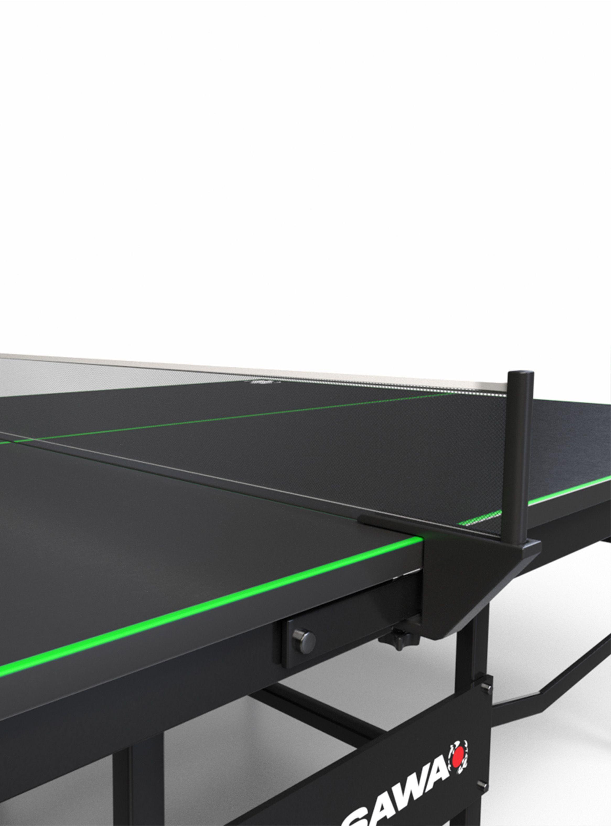 Mesa De Ping Pong Plegable Kurosawa Kohaku Negro-3