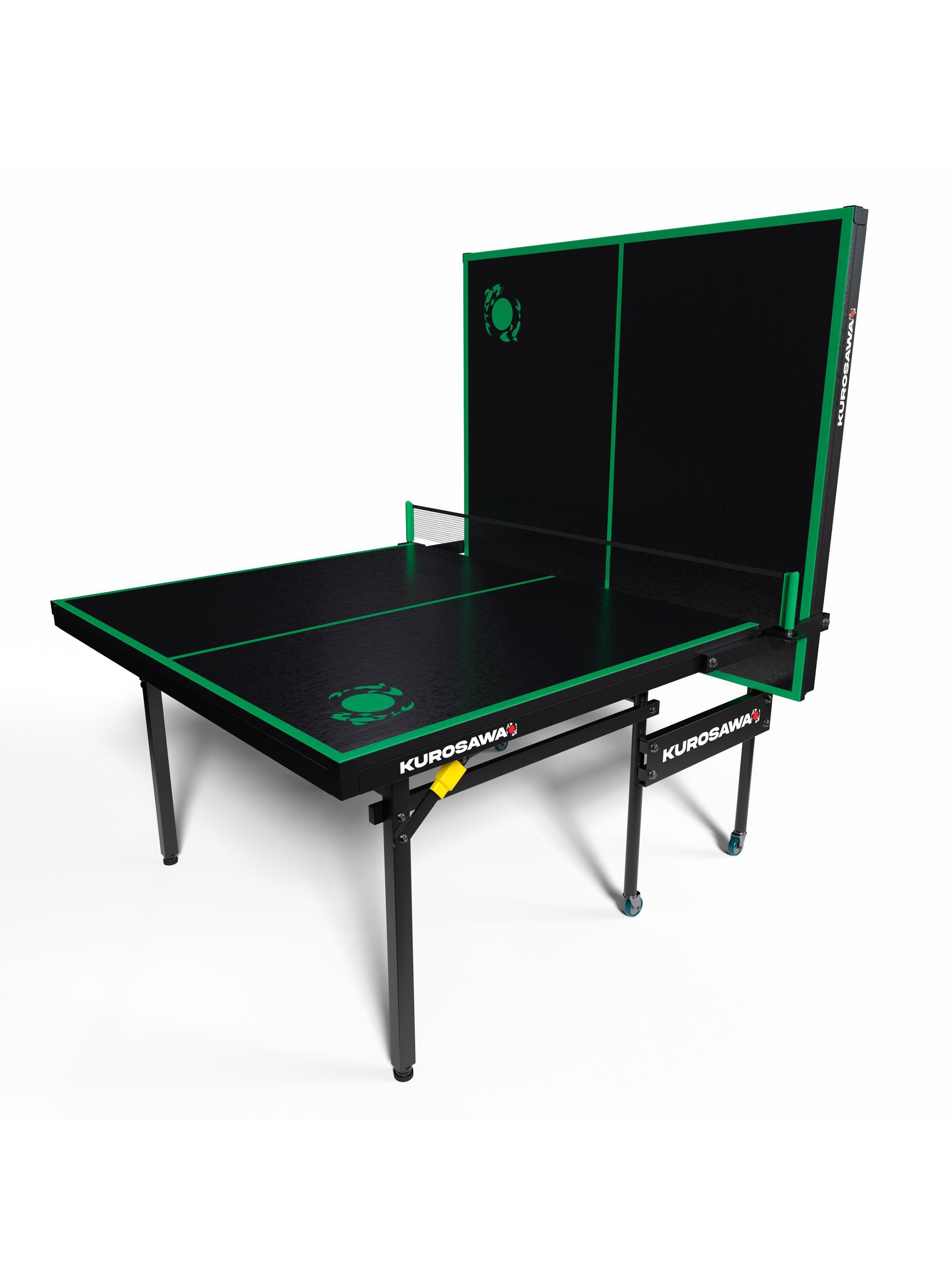 Mesa De Ping Pong Plegable Kurosawa Kohaku Negro-2