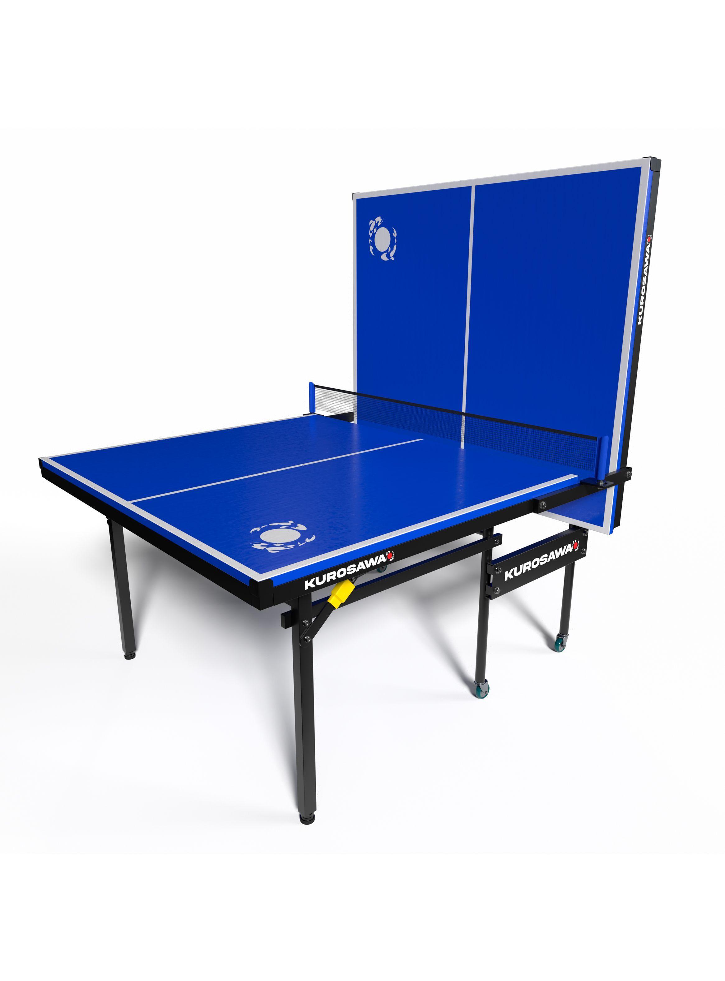 Mesa De Ping Pong Plegable Kurosawa Kohaku Azul-2