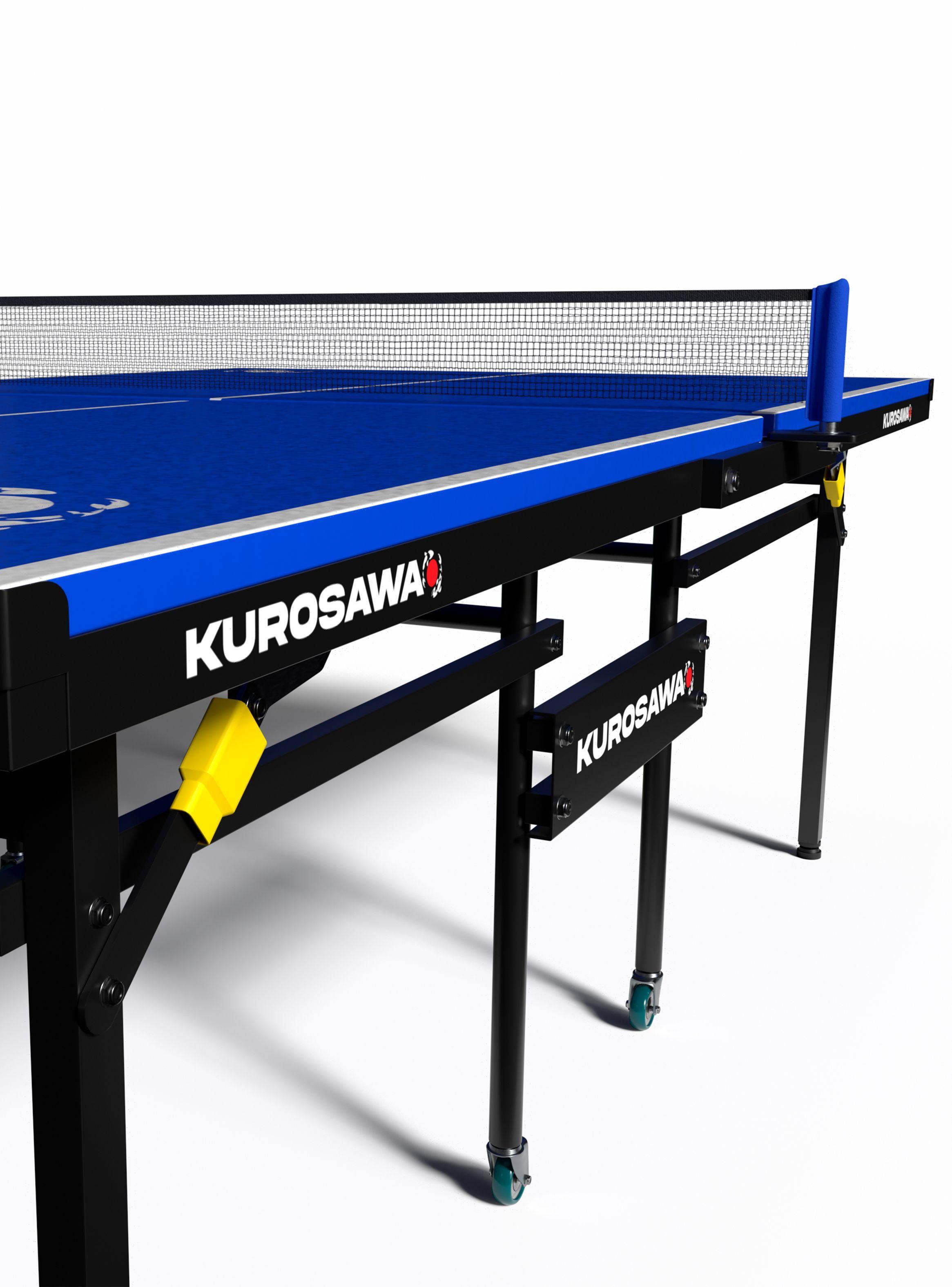 Mesa De Ping Pong Plegable Kurosawa Kohaku Azul-6