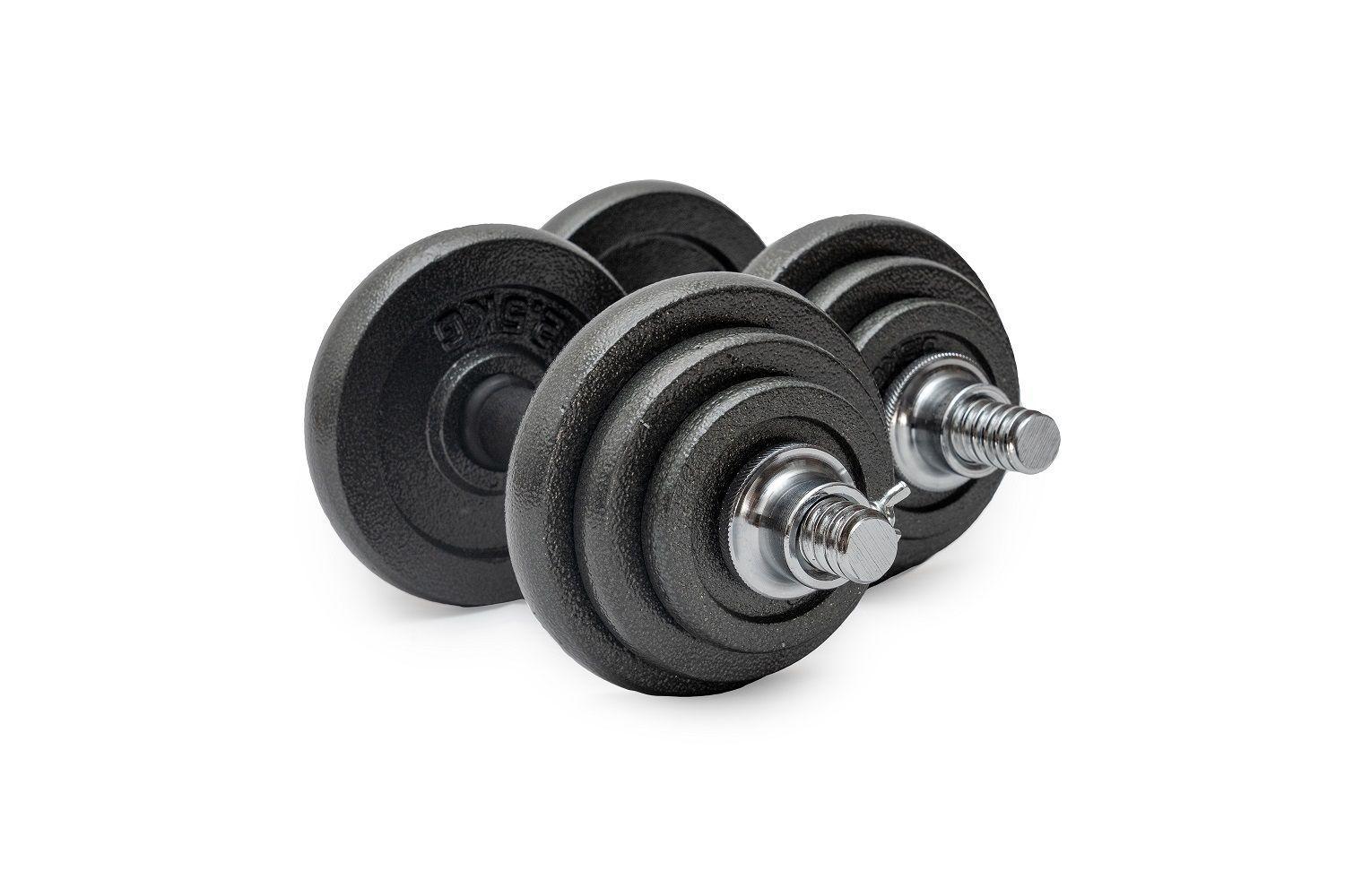 SET MANCUERNA HIERRO  20 Kg AJUSTABLE-2