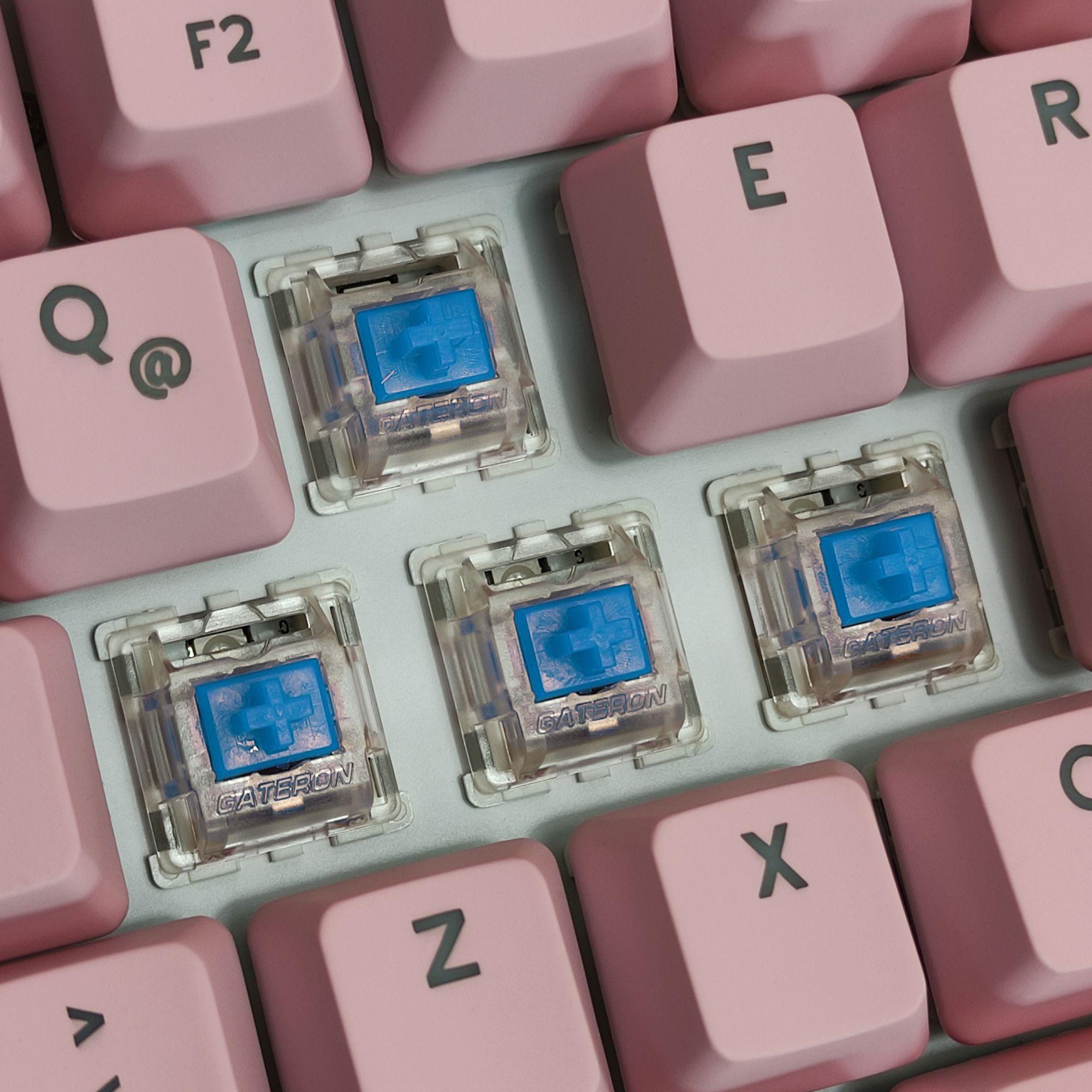 Teclado Kai Rosado Switch Blue - Pegasum-6