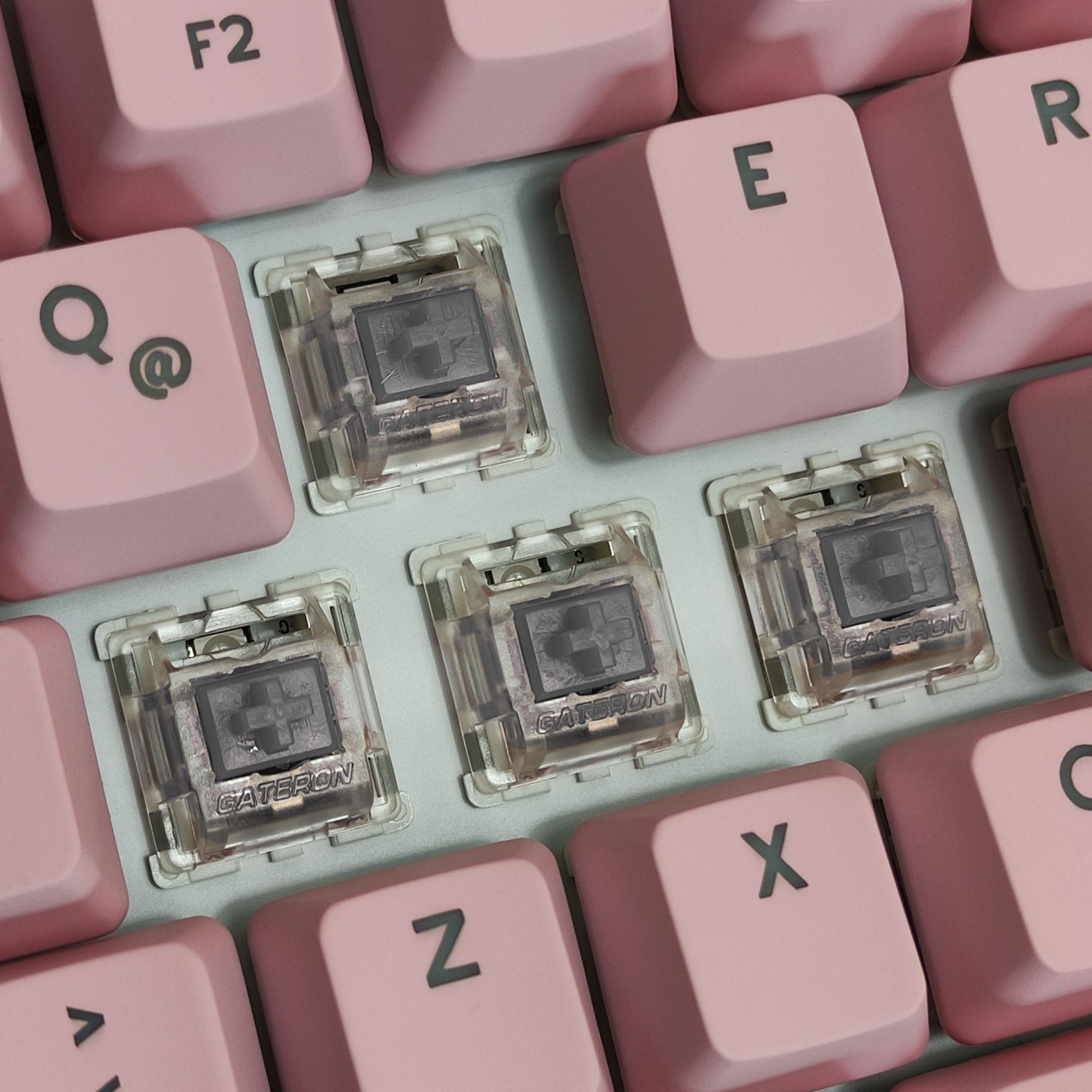 Teclado Kai Rosado Switch Silver - Pegasum-6