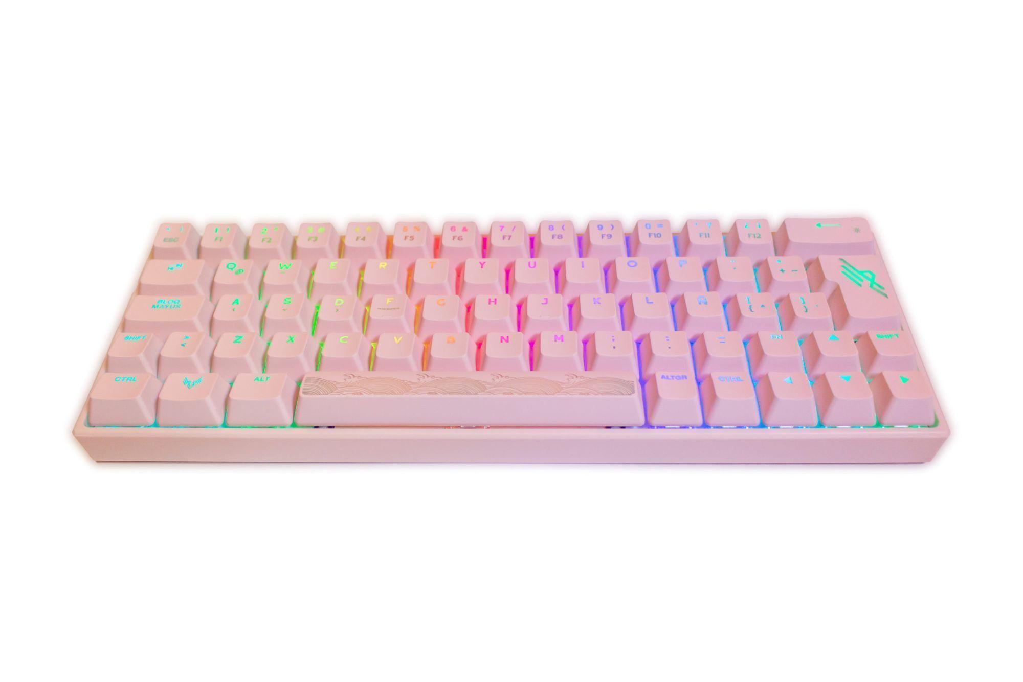 Teclado Kai Rosado Switch Brown - Pegasum-3