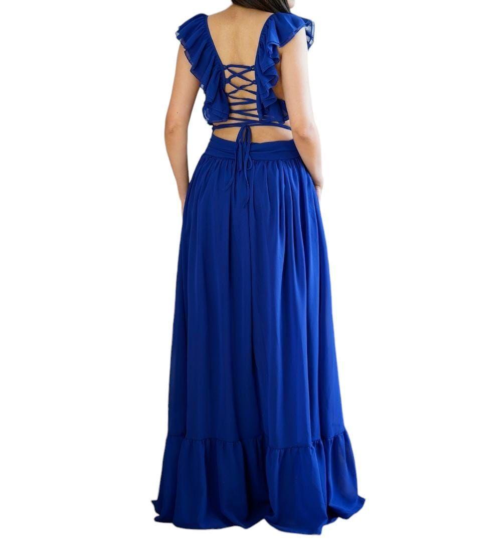 Vestido De Fiesta Astrids Azul-2