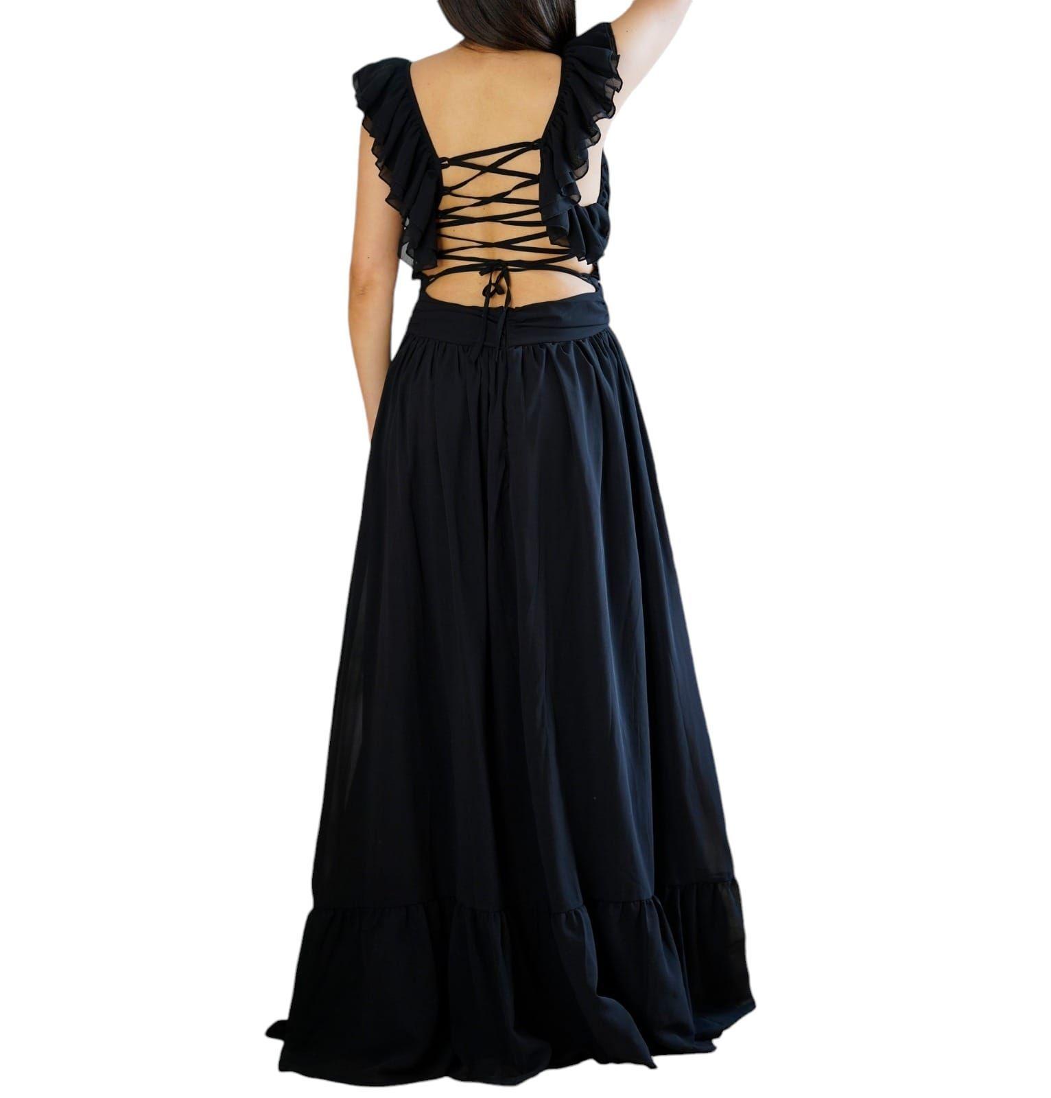 Vestido De Fiesta Astrid Negro-1