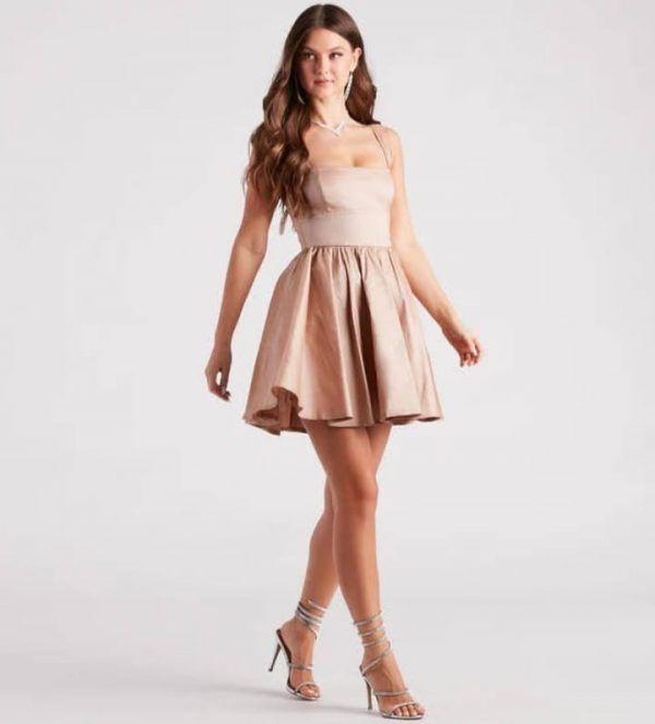 Vestido Juvenil Yulie Semi Elasticado -0