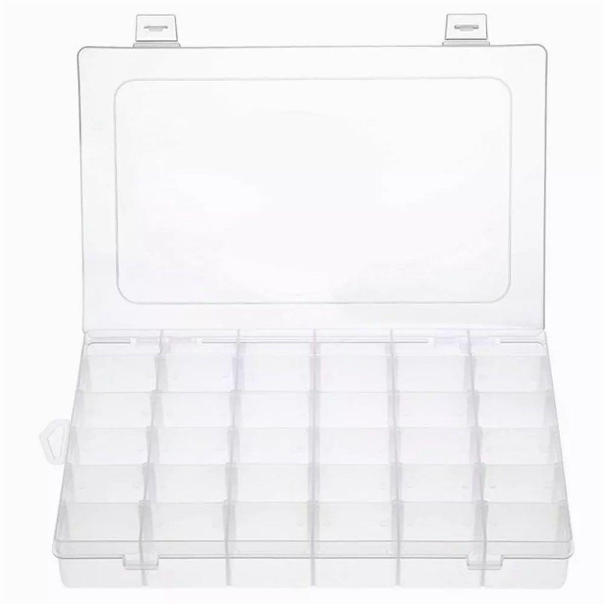 Caja De Almacenamiento Extraíble Con 36 Compartimentos. Medidas 27X17X4 cms-0
