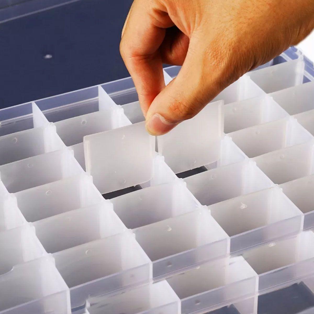 Caja De Almacenamiento Extraíble Con 36 Compartimentos. Medidas 27X17X4 cms-2