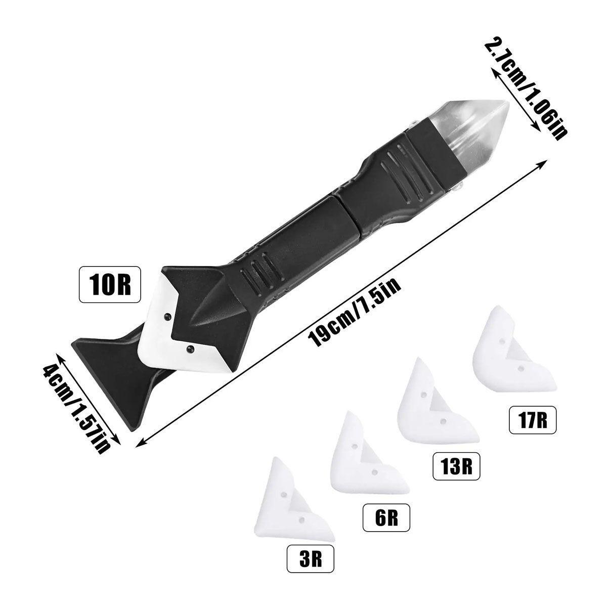 Sellador Raspador de Silicona Removedor De Calafateo (Metálico)-4