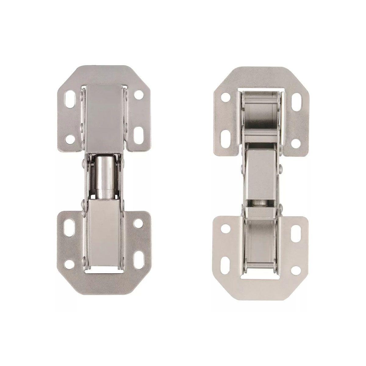 Par de Bisagras Bidimensional Oculta 90°  (con tornillos) 10,5 x 4,4 cms-2