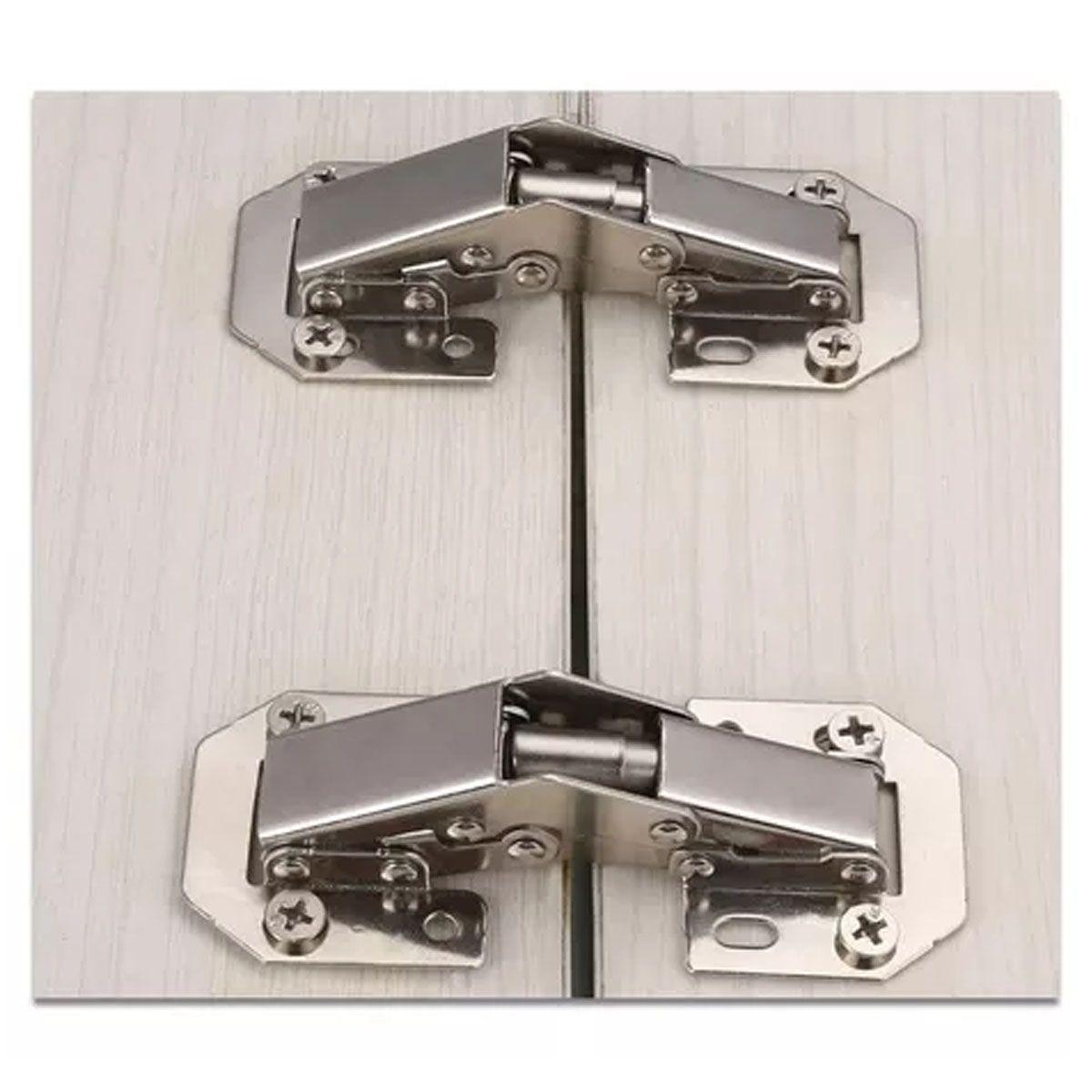 Par de Bisagras Bidimensional Oculta 90°  (con tornillos) 10,5 x 4,4 cms-4