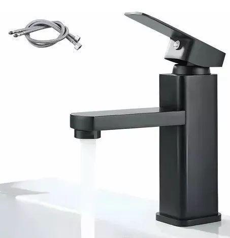 Llave Monomando Lavamanos Metálica, incluye flexibles, Marca Flovi-0