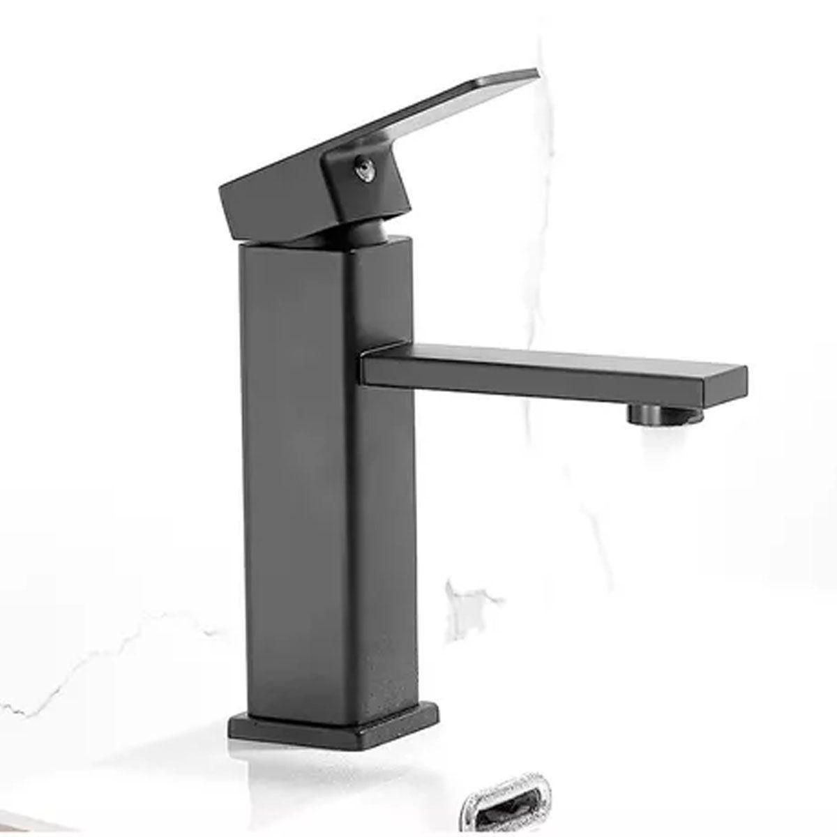 Llave Monomando Lavamanos Metálica, incluye flexibles, Marca Flovi-4