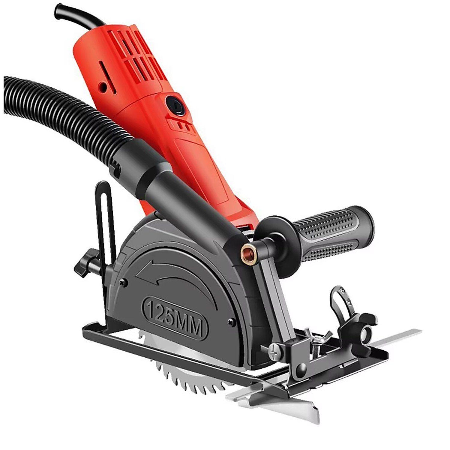 Adaptador Sierra Circular con Aspiradora de Polvo para Esmeril Angular, Marca Flovi-0