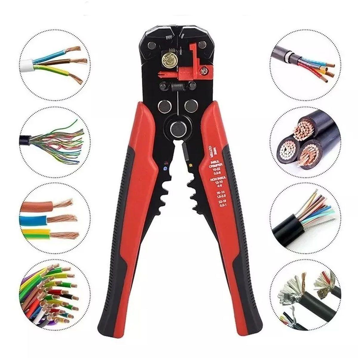 Alicate Pela Cables Automatico Cortacable Crimpeadora Pinza, Marca Flovi-2