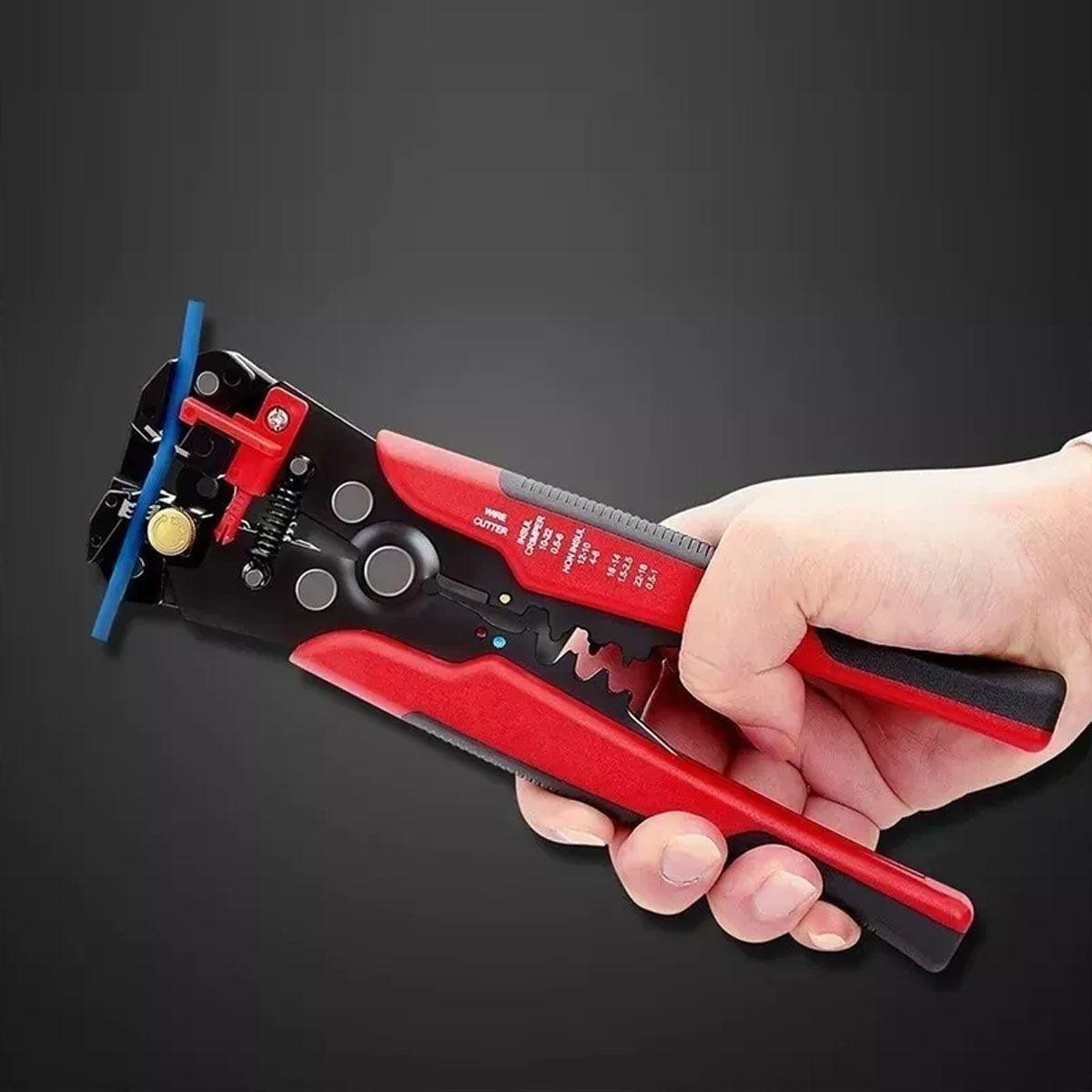 Alicate Pela Cables Automatico Cortacable Crimpeadora Pinza, Marca Flovi-3