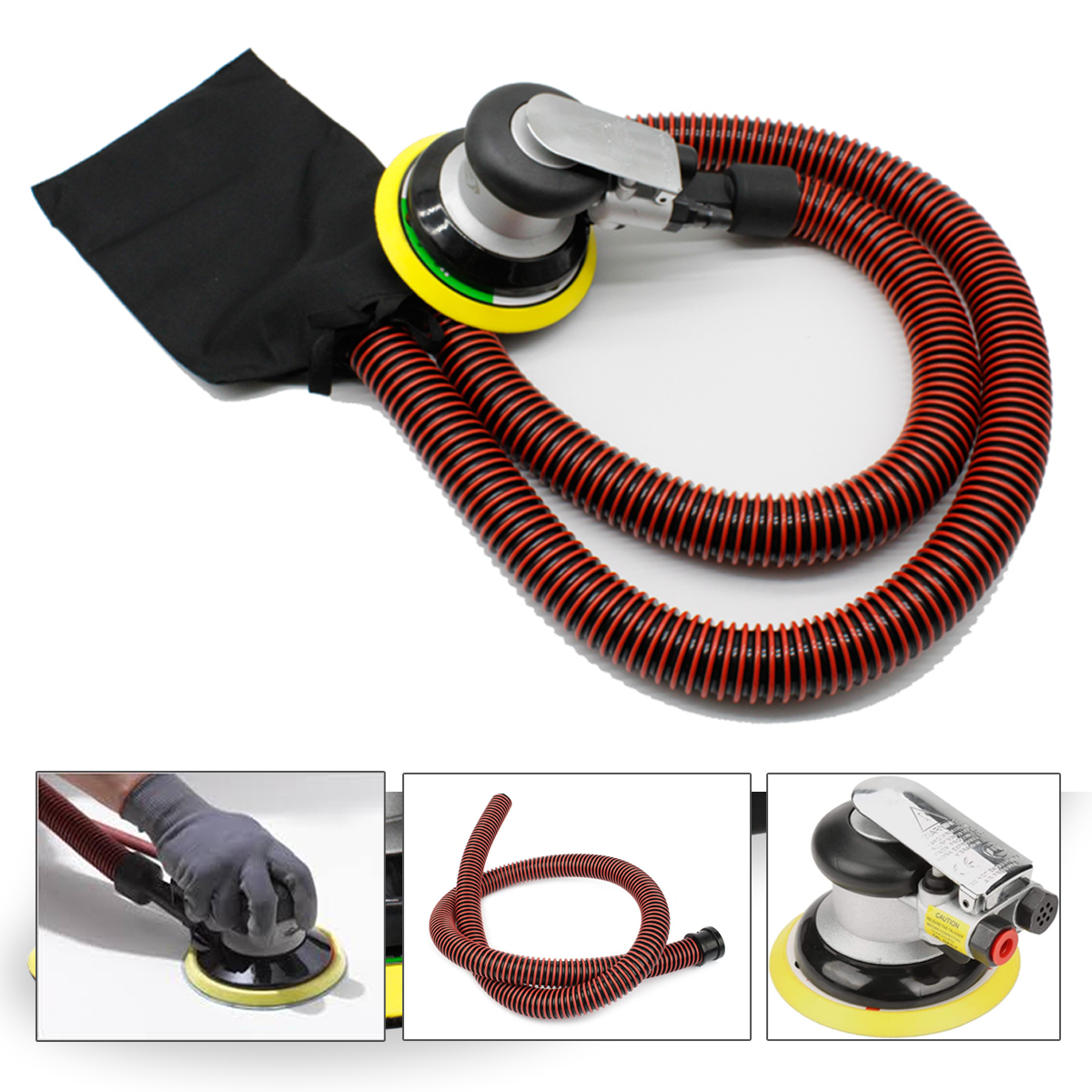 Lijadora Profesional Orbital Neumática 5 Pulgadas, Marca Flovi-1