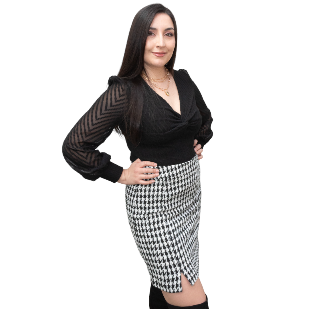 Blusa Negro manga larga Prince -1