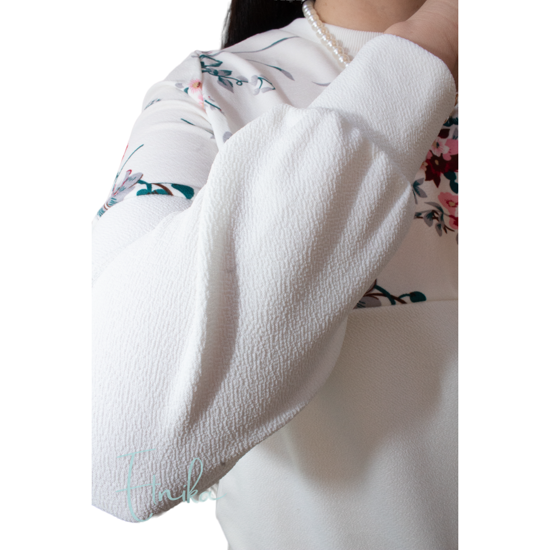 Poleron Blanco Pullover manga larga Lucia -4